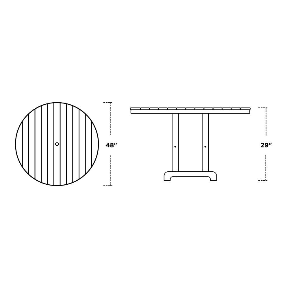 Round Farmhouse Dining Table