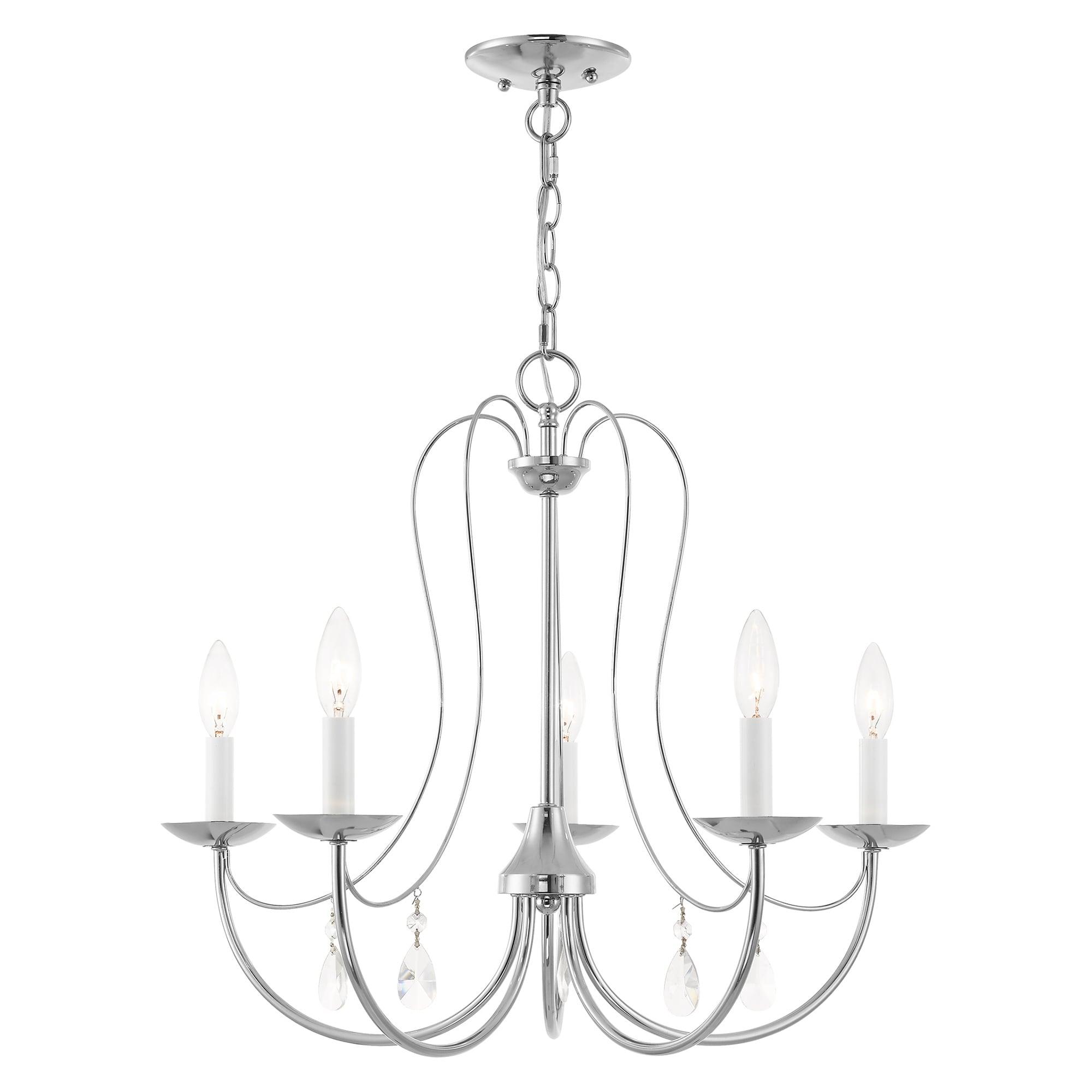 Livex Lighting Mirabella 5 - Light Chandelier in  Polished Chrome