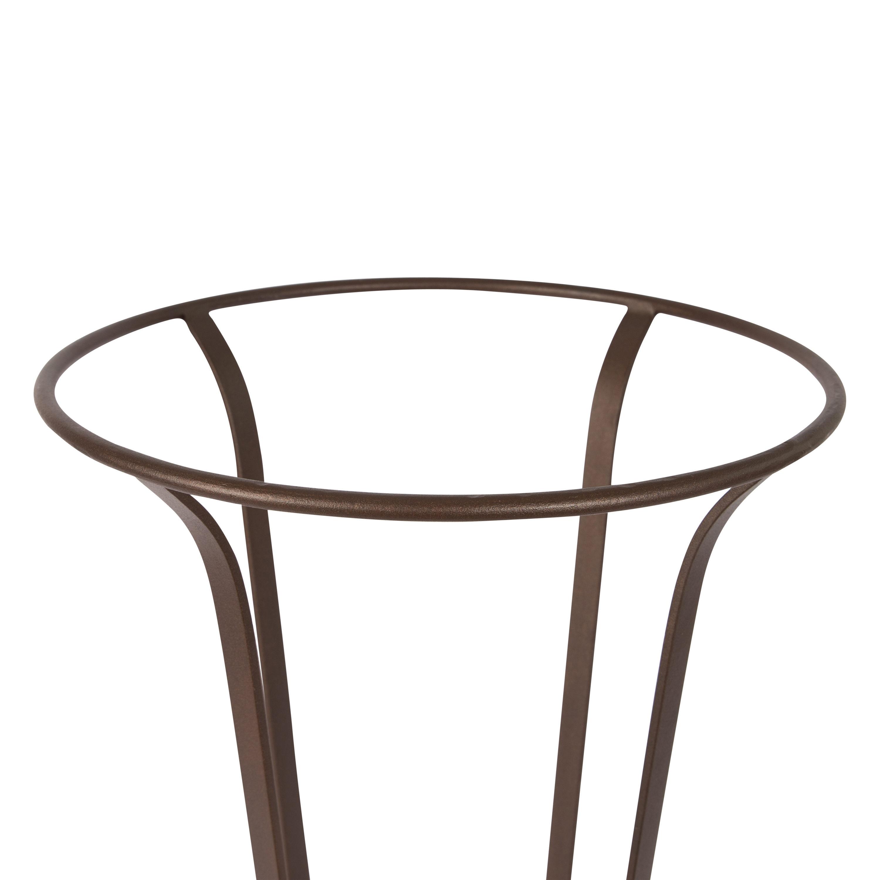 Achla Designs Tulip Plant Stand Without Insert, 28 Inch Tall, Roman Bronze Powder Coat Finish