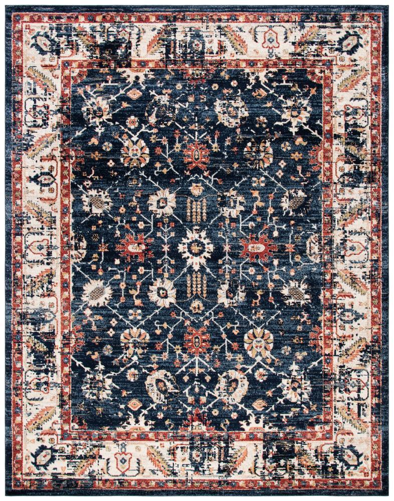 Charleston CHL413 Loomed Indoor Area Rug - Navy/Ivory - 8'x10' - Safavieh