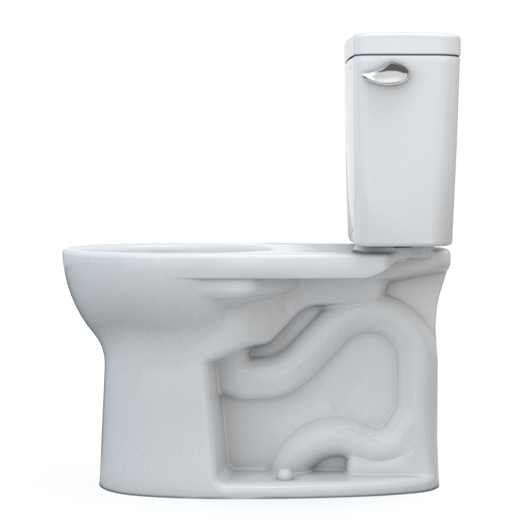 Drake® 1.28 GPF Water Efficient Round Two-Piece Toilet with Tornado Flush (Seat Not Included)