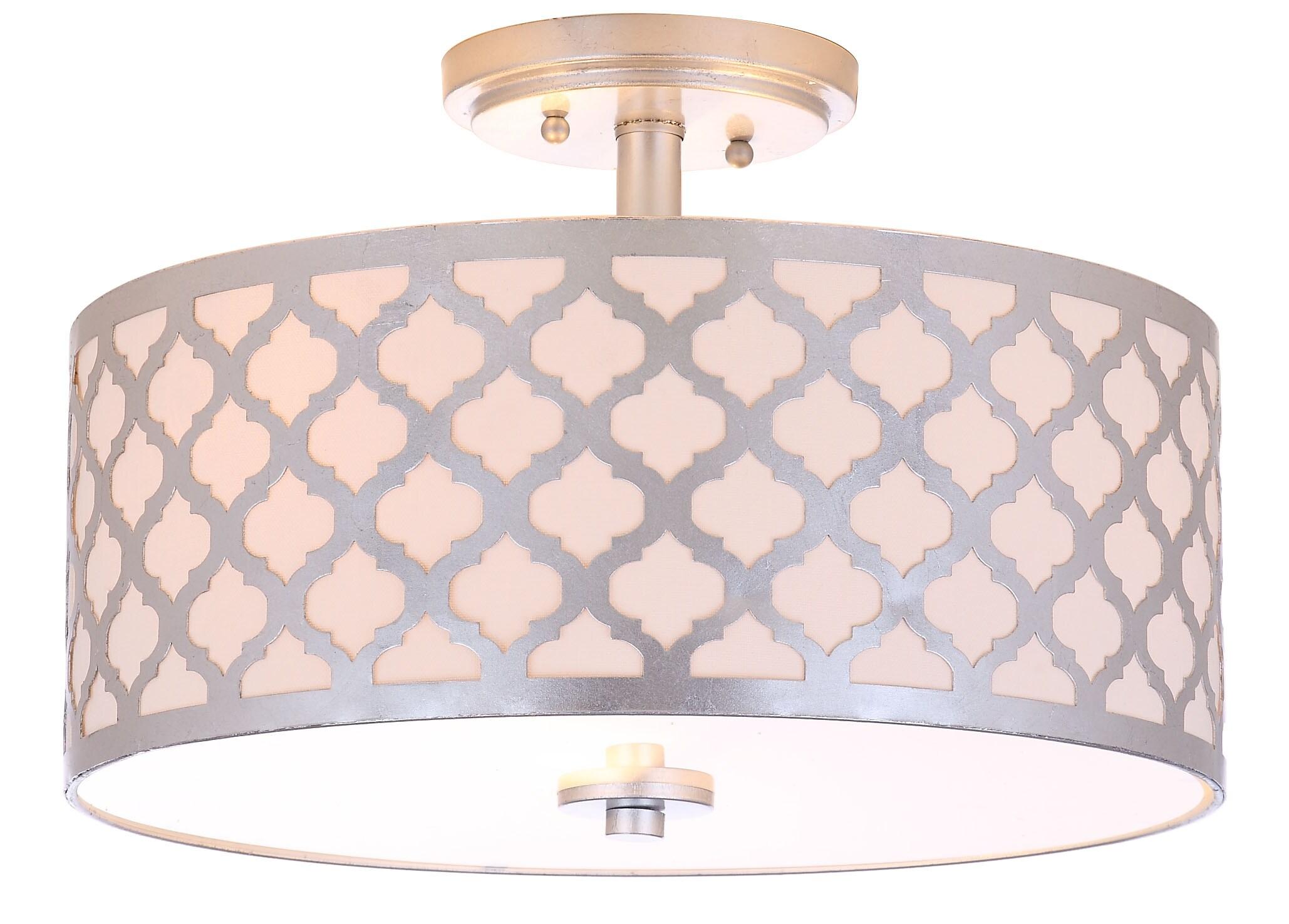 Kora Flush Mount - FLU4000 - Silver - Safavieh