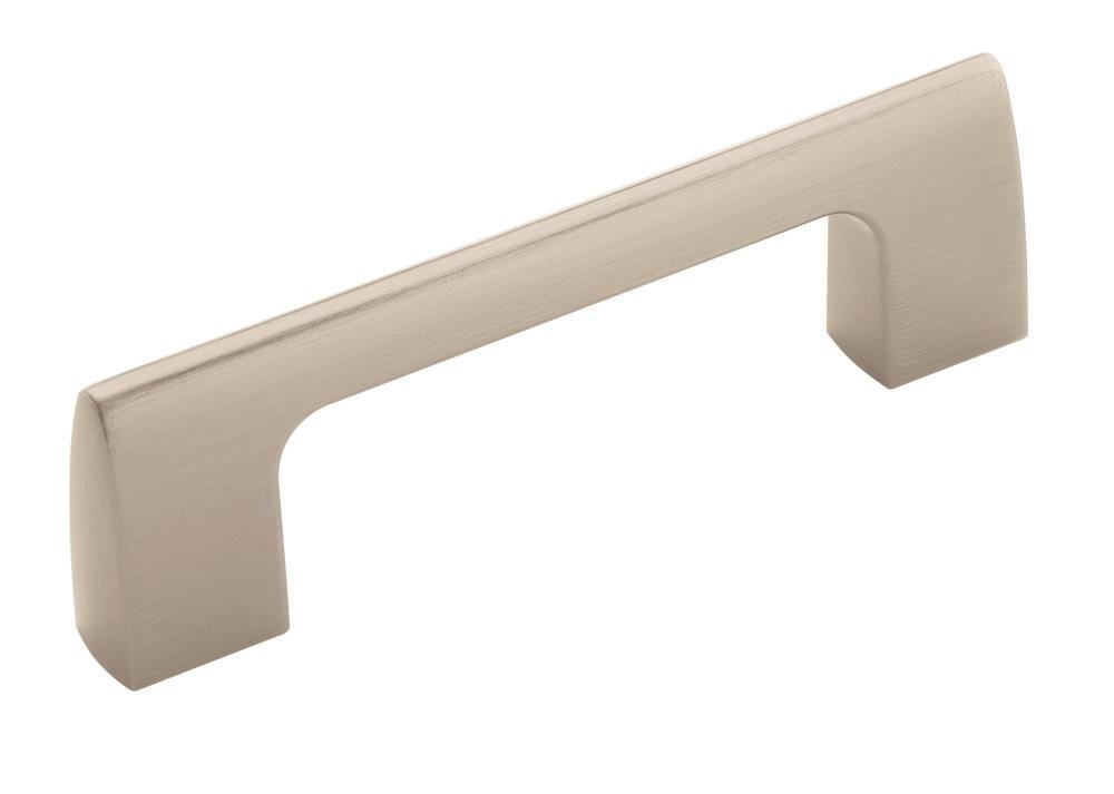 Amerock Riva 3 inch (76mm) Center-to-Center Satin Nickel Cabinet Pull