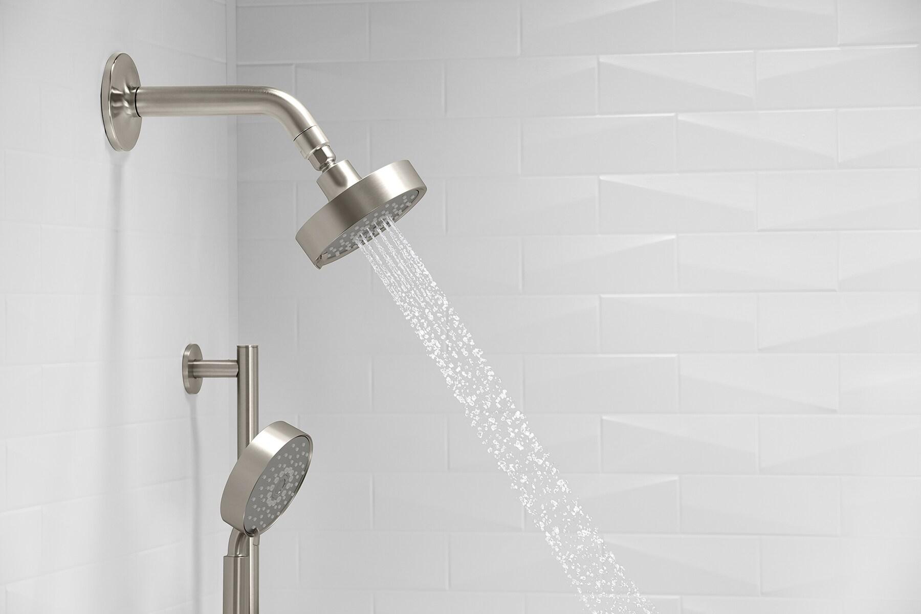 Kohler Purist 2.5 Gpm Multifunction Wall Mount Showerhead, Three Spray Settings, 5.5" High Pressure Spray Head