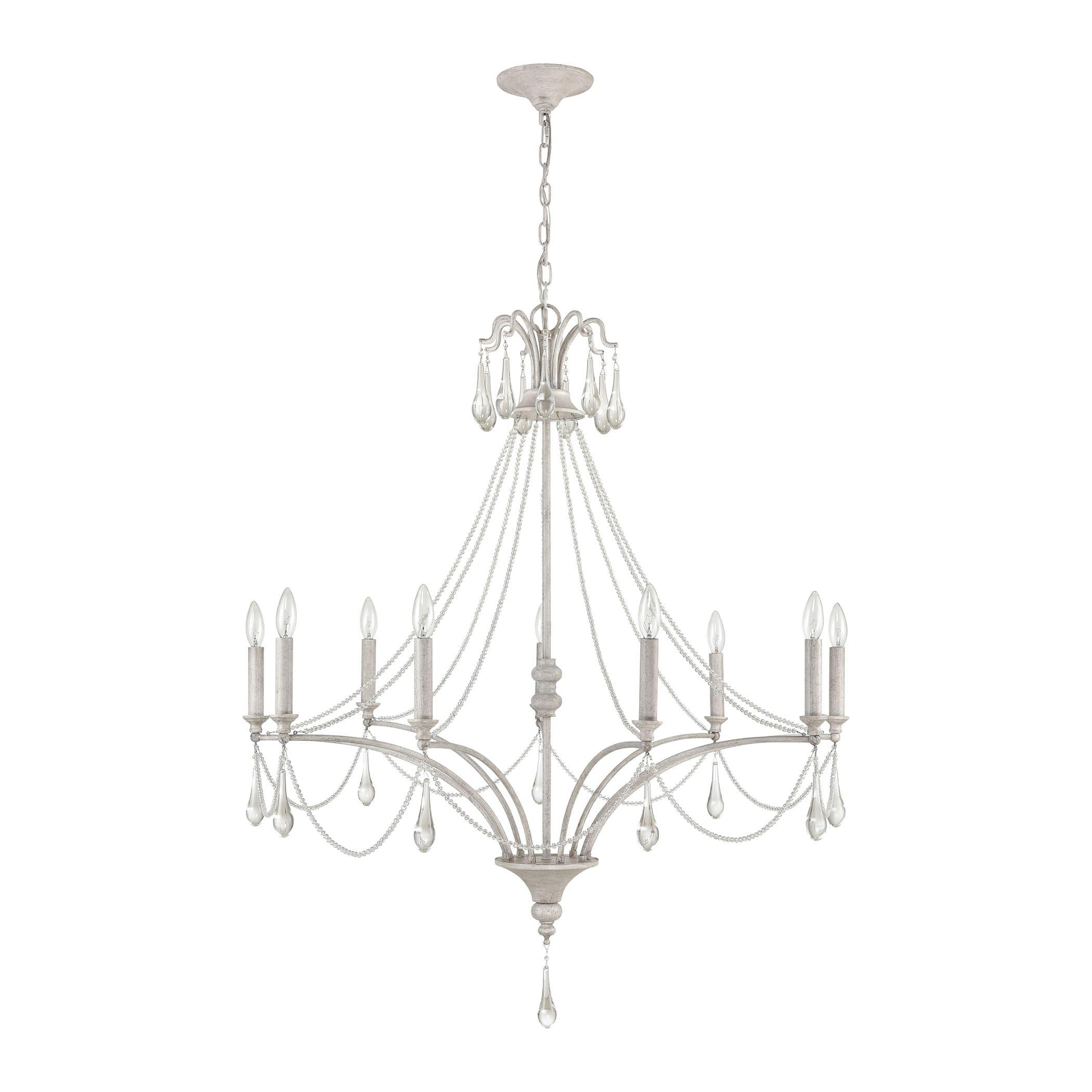 Elk Home French Parlor 9 - Light Chandelier in  Vintage White