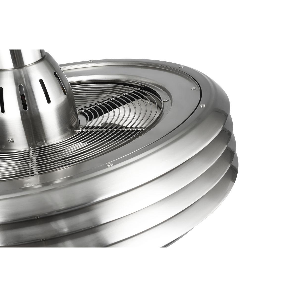 P2594-0930K-Progress Lighting-Sanford - Wide - Ceiling Fan - 1 Light - Handheld Remote - Damp Rated in Transitional style - 22.88 Inches wide by 17.75