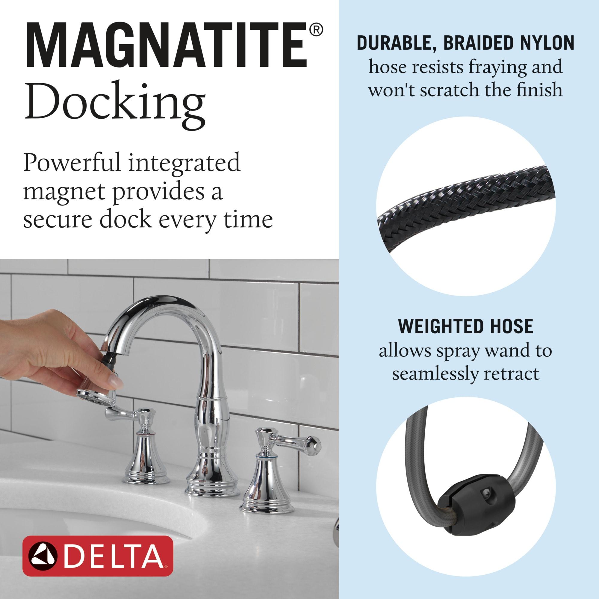 Cassidy Widespread Bathroom Faucet 3 Hole, 2-handle Bathroom Sink Faucet with Drain Assembly