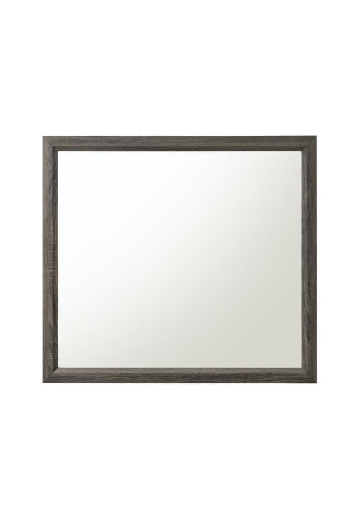 Acme Furniture Valdemar Mirror, Weathered Gray (27054)