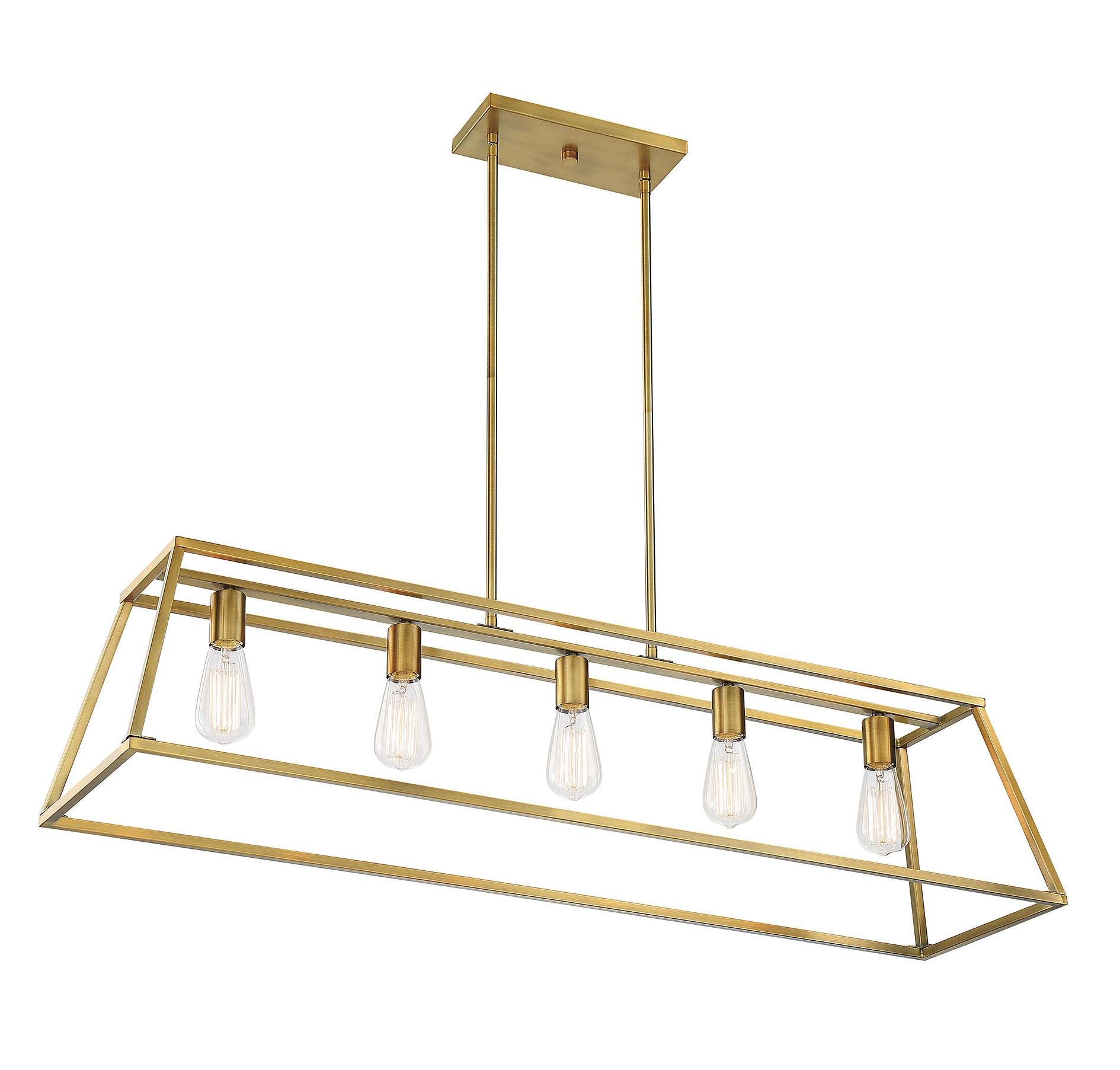 Clare 5 Light Metal Dimmable Kitchen Island Chandelier