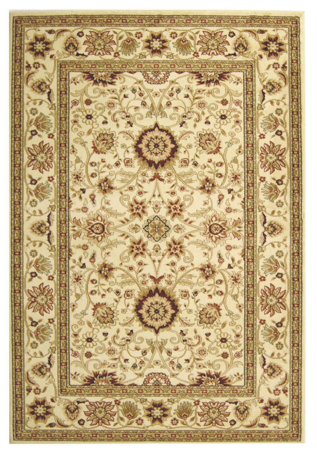 Lyndhurst LNH212 Power Loomed Area Rug - Ivory/Ivory - 5'3"x7'6" - Safavieh