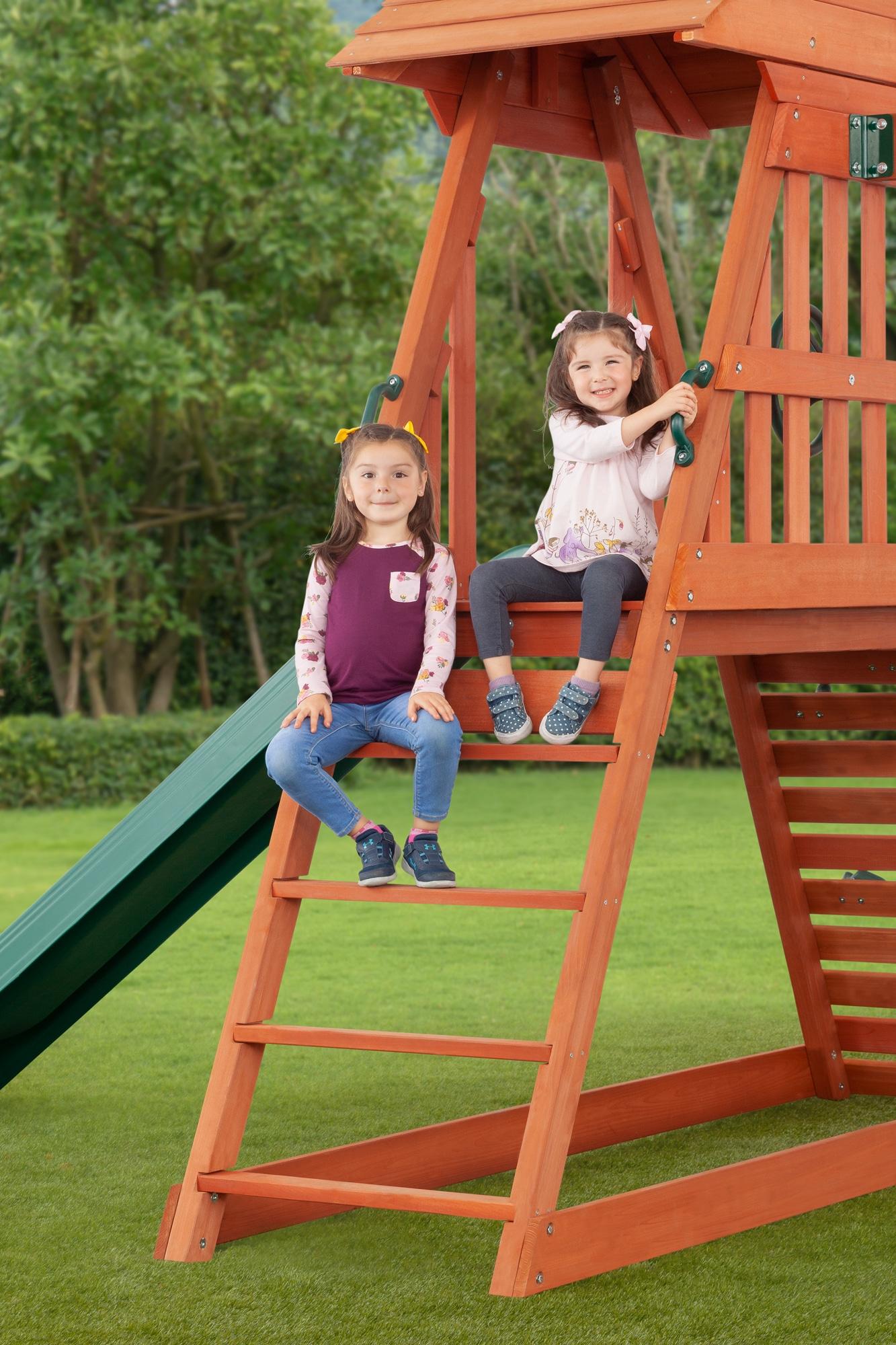 Creative Cedar Designs Chalet Complete Wooden Swing Set