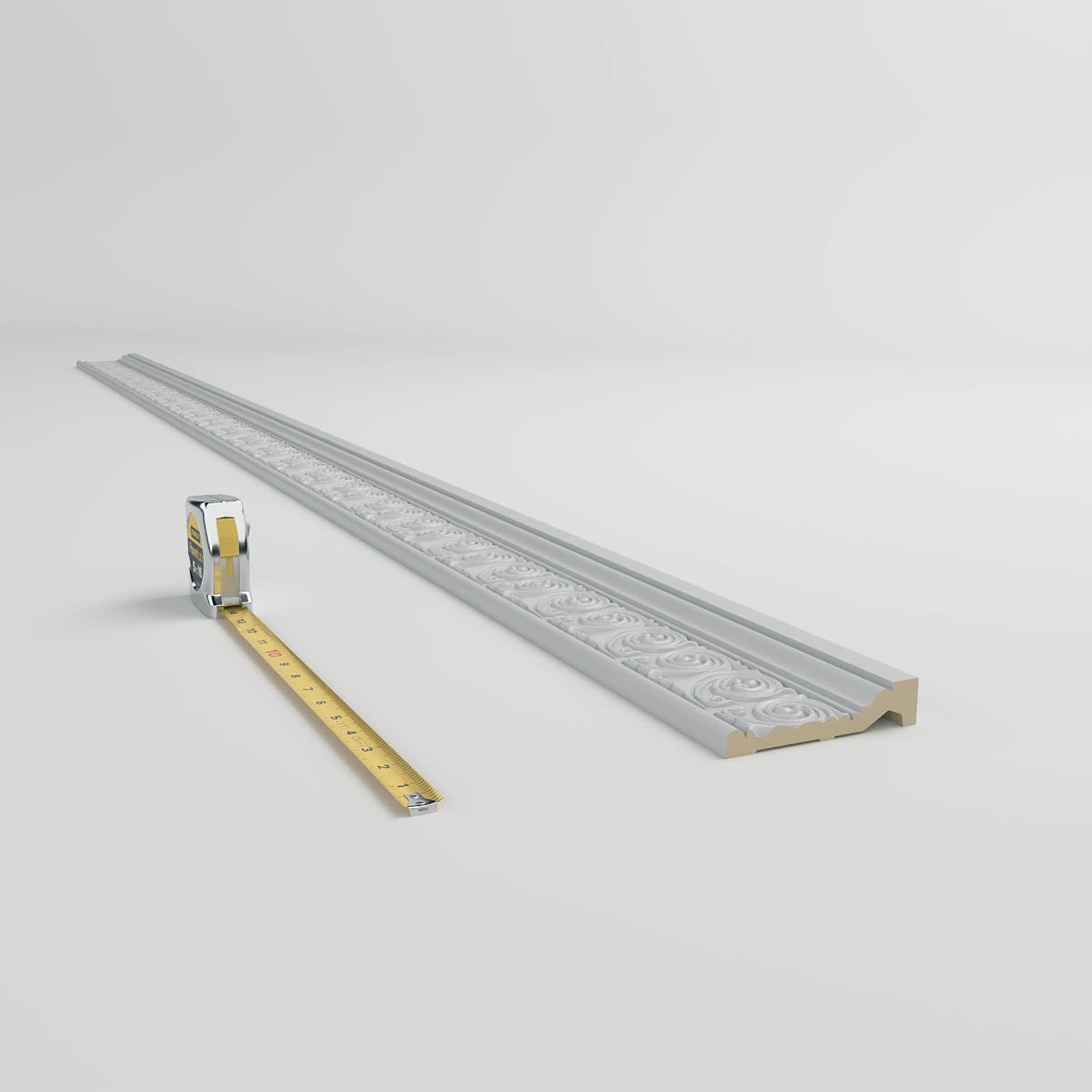 Ekena Millwork Ralston 4.63'' H x 95.88'' W x 1'' D Urethane Chair Rail