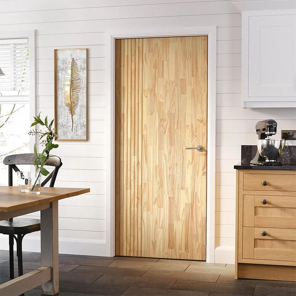 Calhome Paneled Pine Wood Standard Door