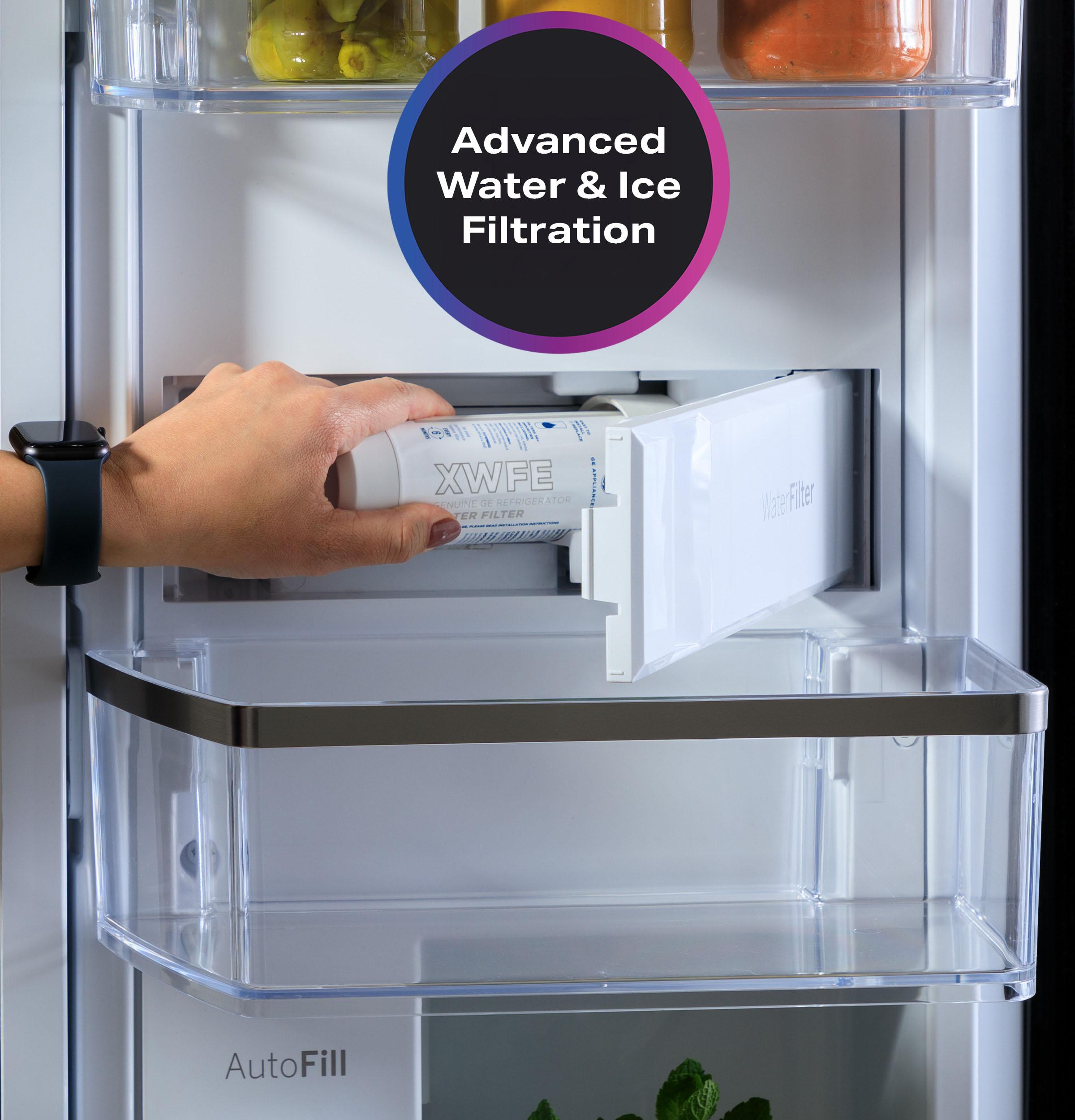 GE Profile™ Series Energy Star Smart 29 Cu. Ft. Fingerprint Resistant 4-Door French-Door Refrigerator