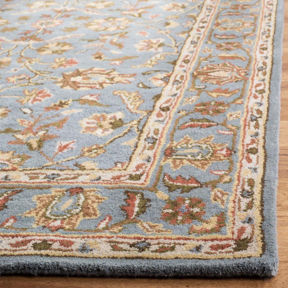 Heritage HG969 Hand Tufted Runner Rug - Blue/Blue - 2'3"x18' - Safavieh.