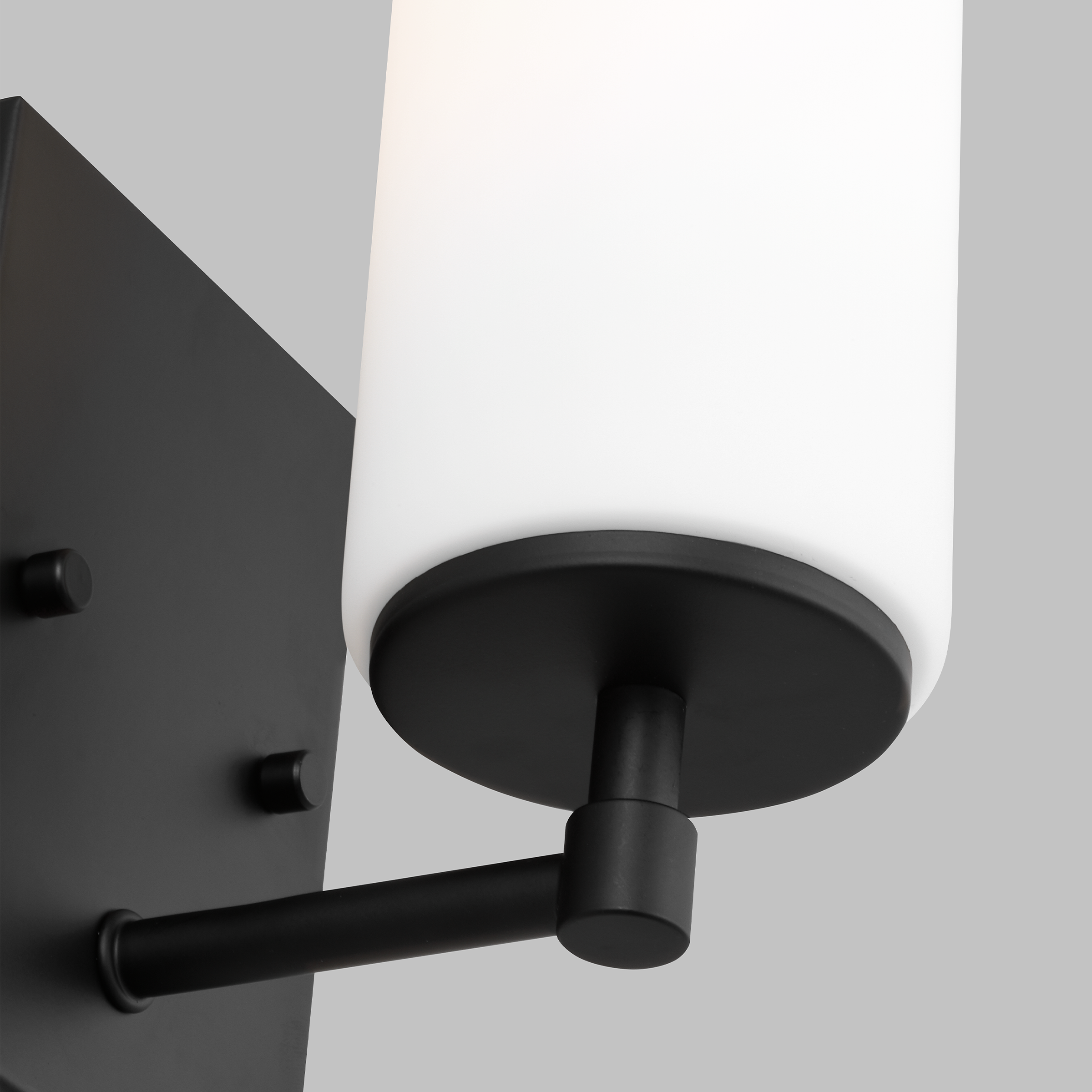 Generation Lighting 1-Light Alturas Contemporary Bath Fixture Wall Lamp Midnight Black 4124601-112 | Bathroom Light Fixture for Home Decor | Wall Sconce Vanity Light Fixture and Bathroom Accessory