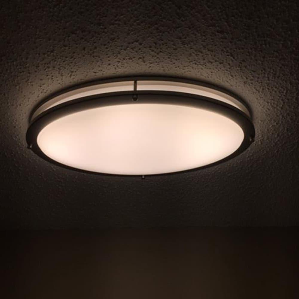 Kohlera 32.5"W Brushed Nickel Dimmable 3000K LED Oval Flush Mount