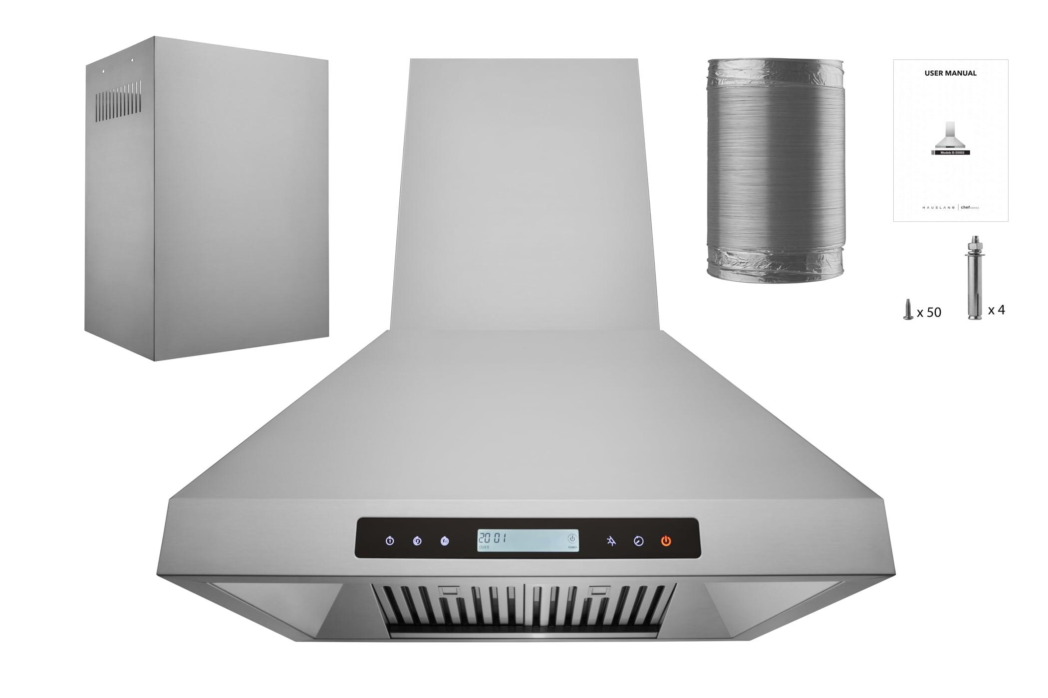 30" 1000 CFM Ducted Island Range Hood in Stainless Steel