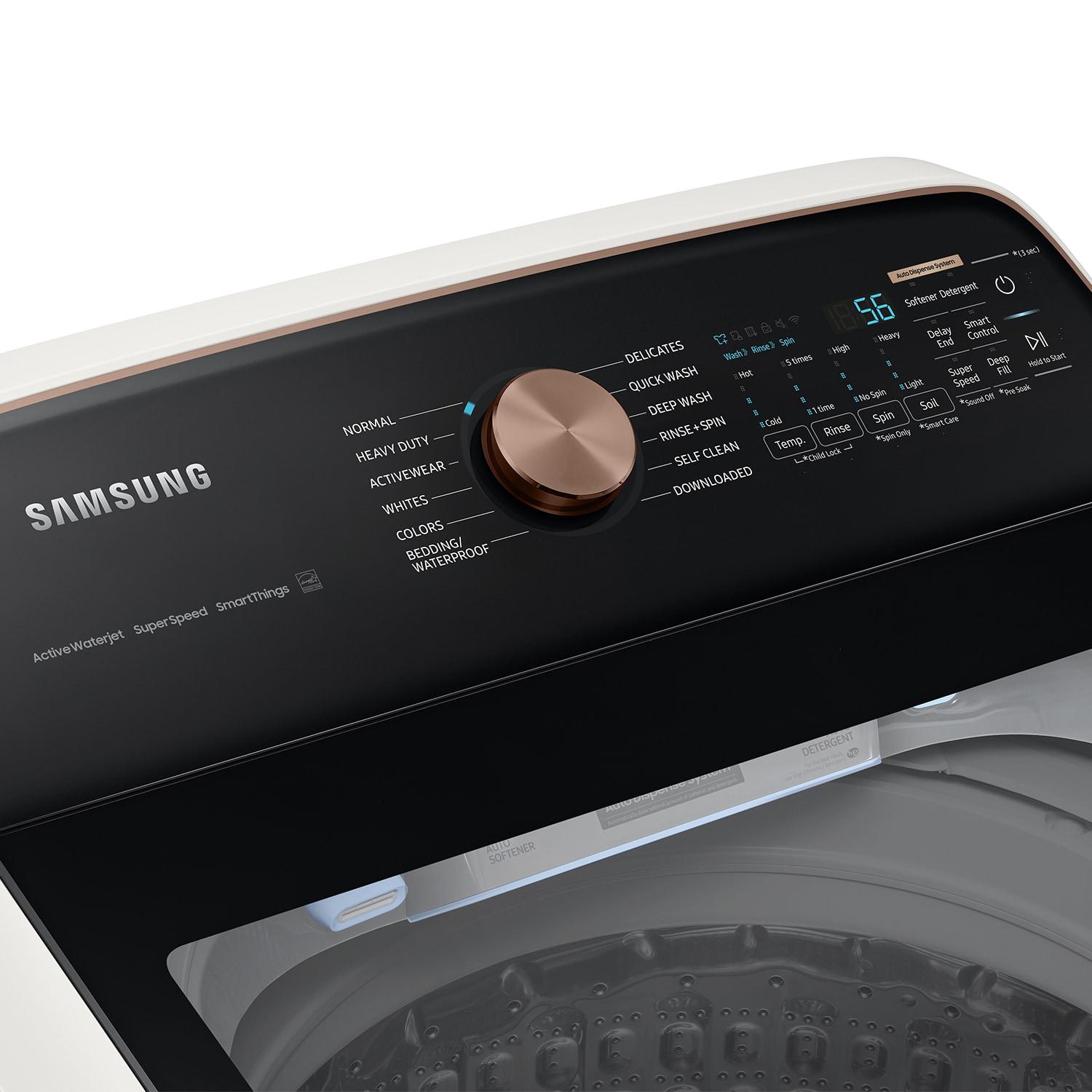 Samsung Samsung 5.5 cu. ft. Extra-Large Capacity Smart Top Load Washer with Auto Dispense System WA55CG7500AEUS