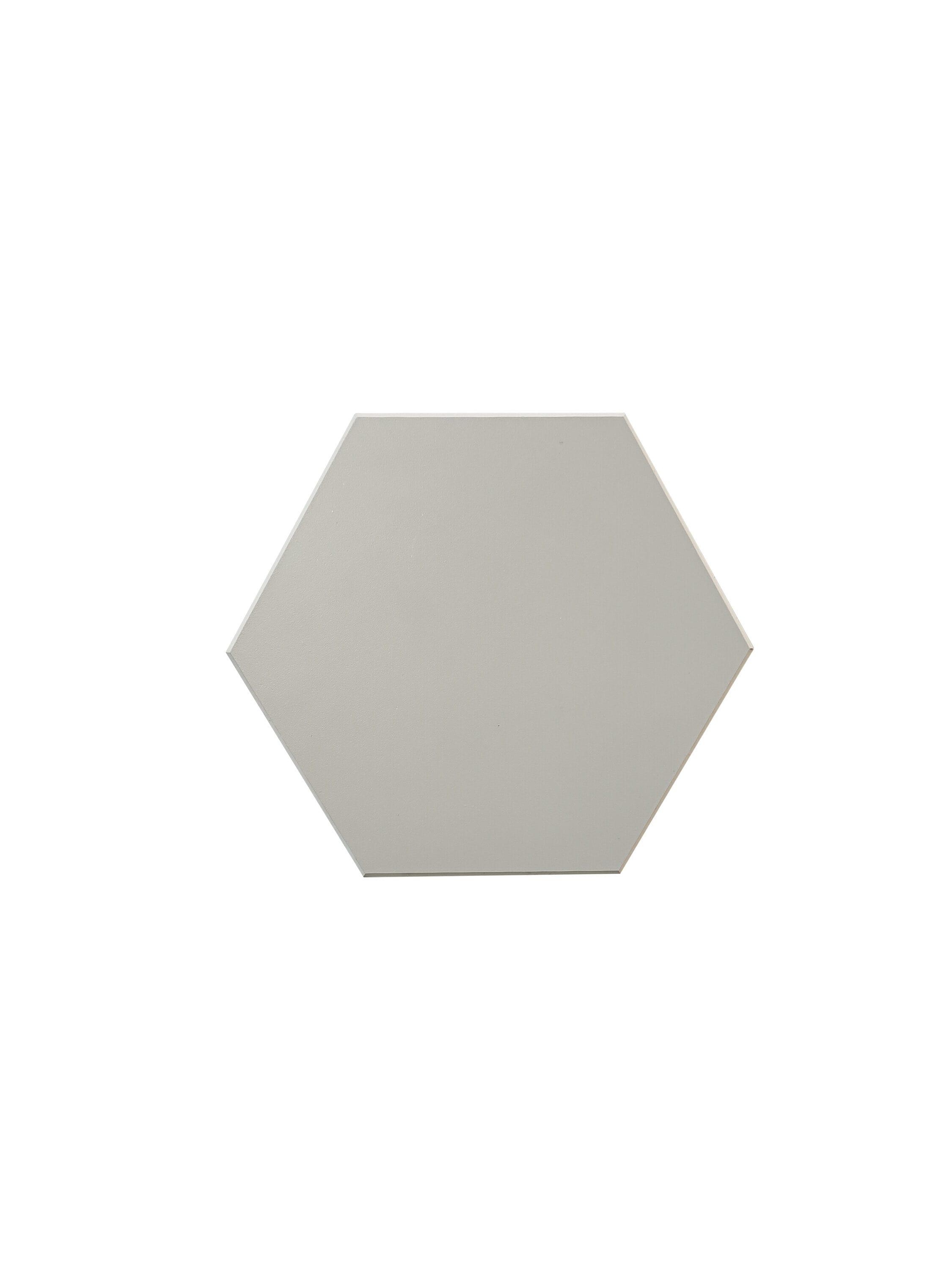 Gray Resin Hexagon Peel and Stick Wall Tiles