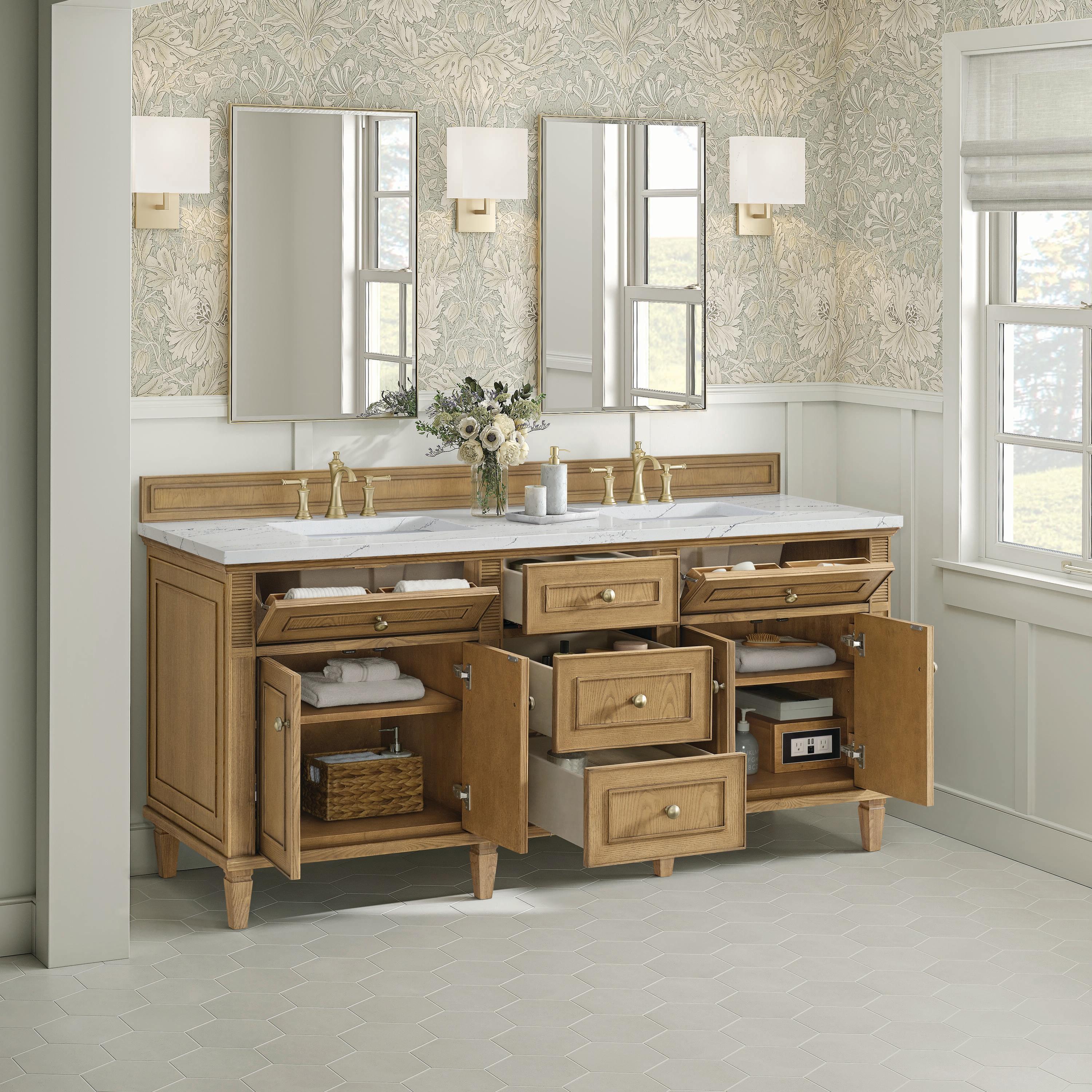 Lorelai 72" Double Bathroom Vanity Set