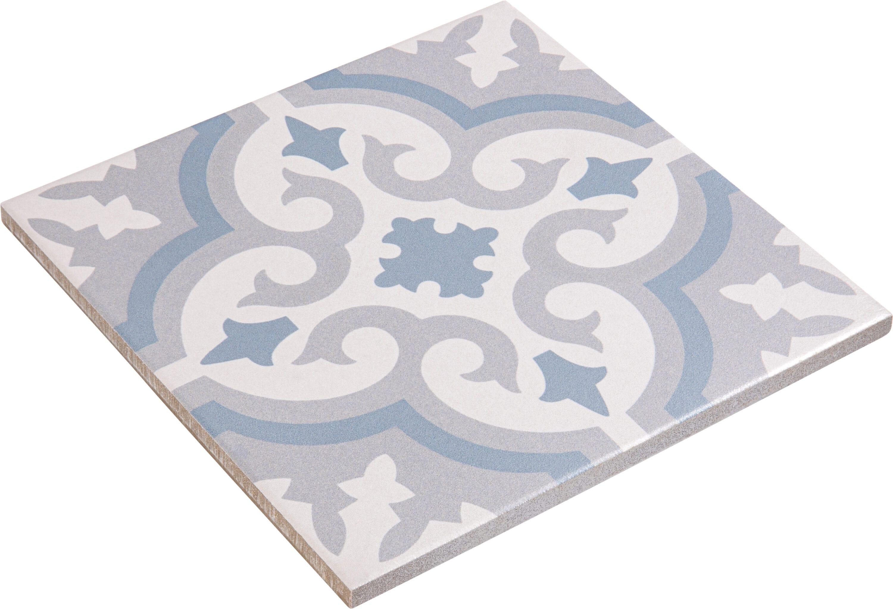 SAMPLE-Bliss 8" x 8" Porcelain Spanish / Moroccan Wall & Floor Tile