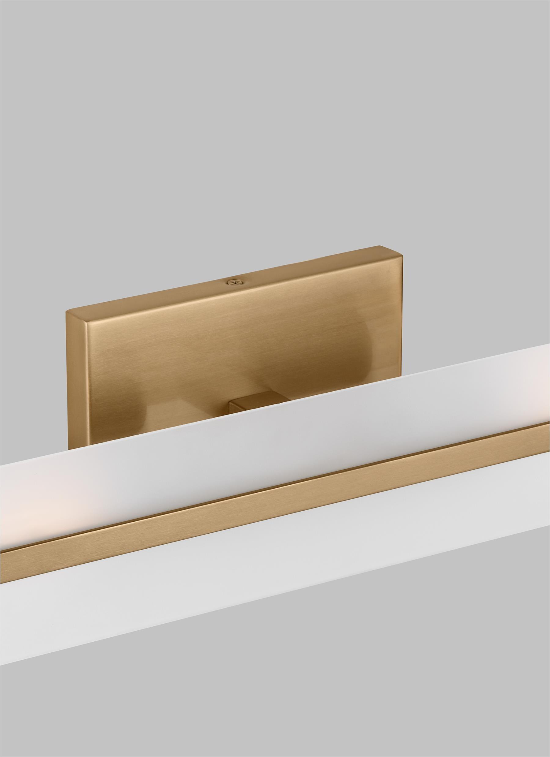 Dex Satin Brass Energy Star 2-Light Vanity with Etched Glass