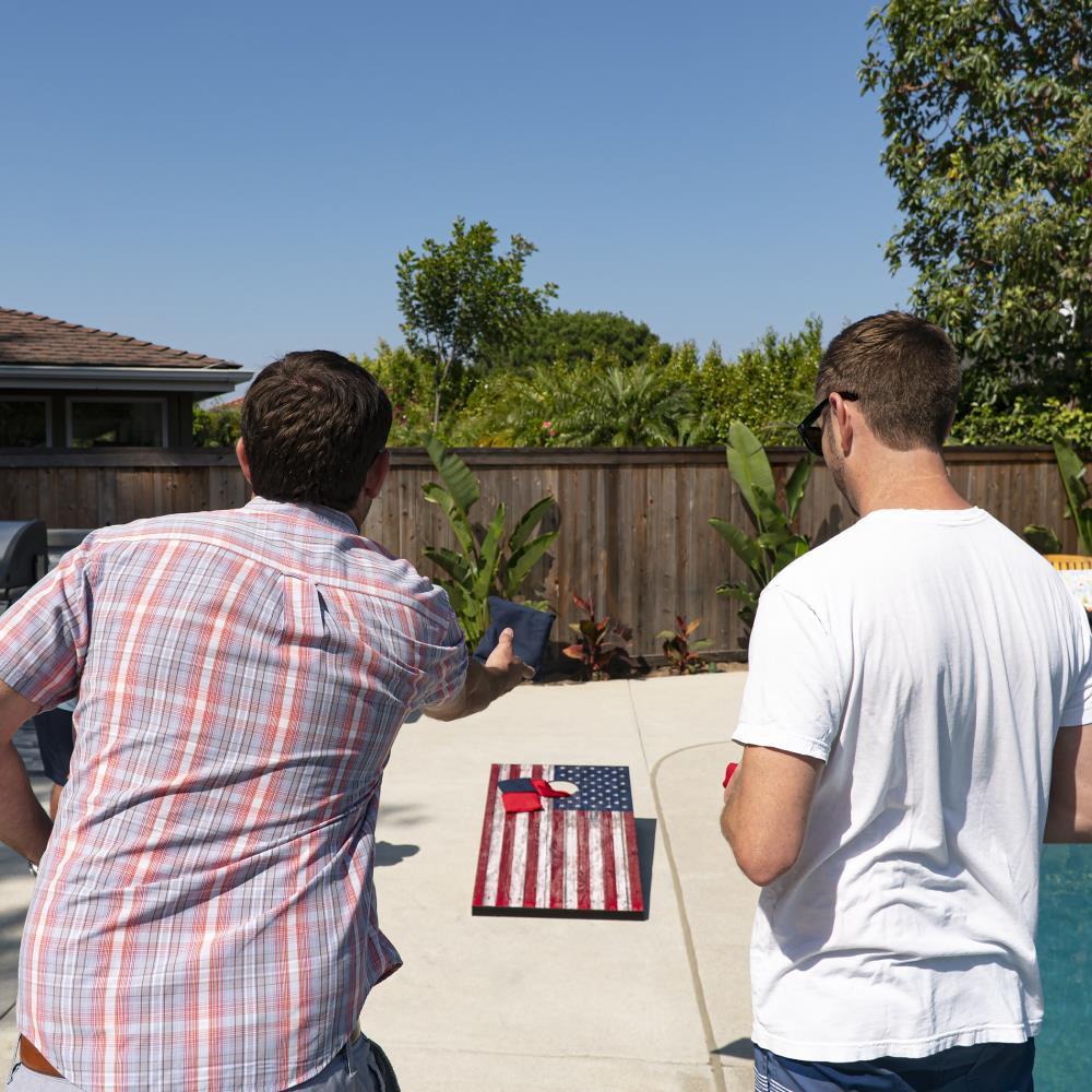 American Flag Regulation Cornhole Set with Carrying Case