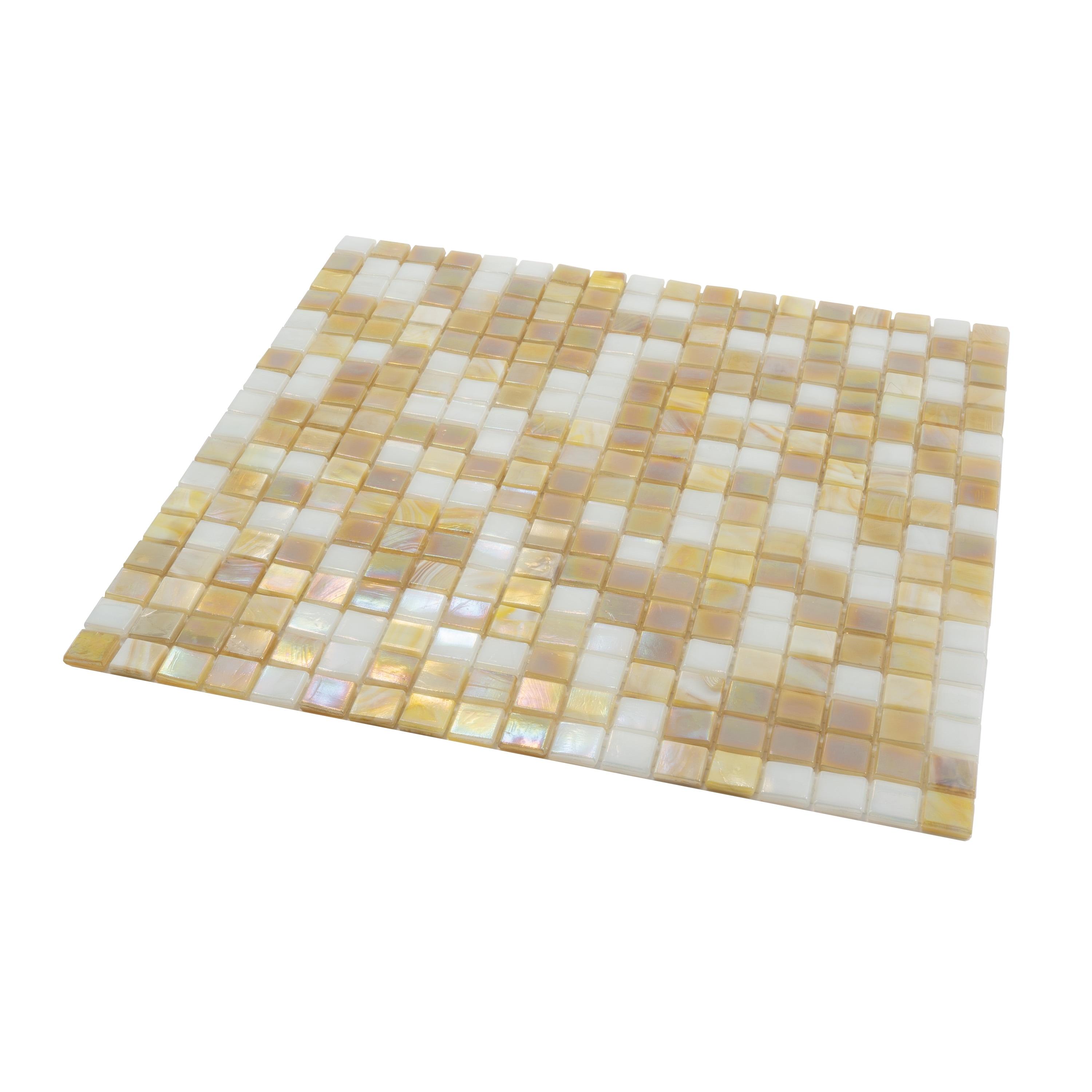 Mingles 0.6" x 0.6" Glass Mosaic Grid Wall & Floor Tile