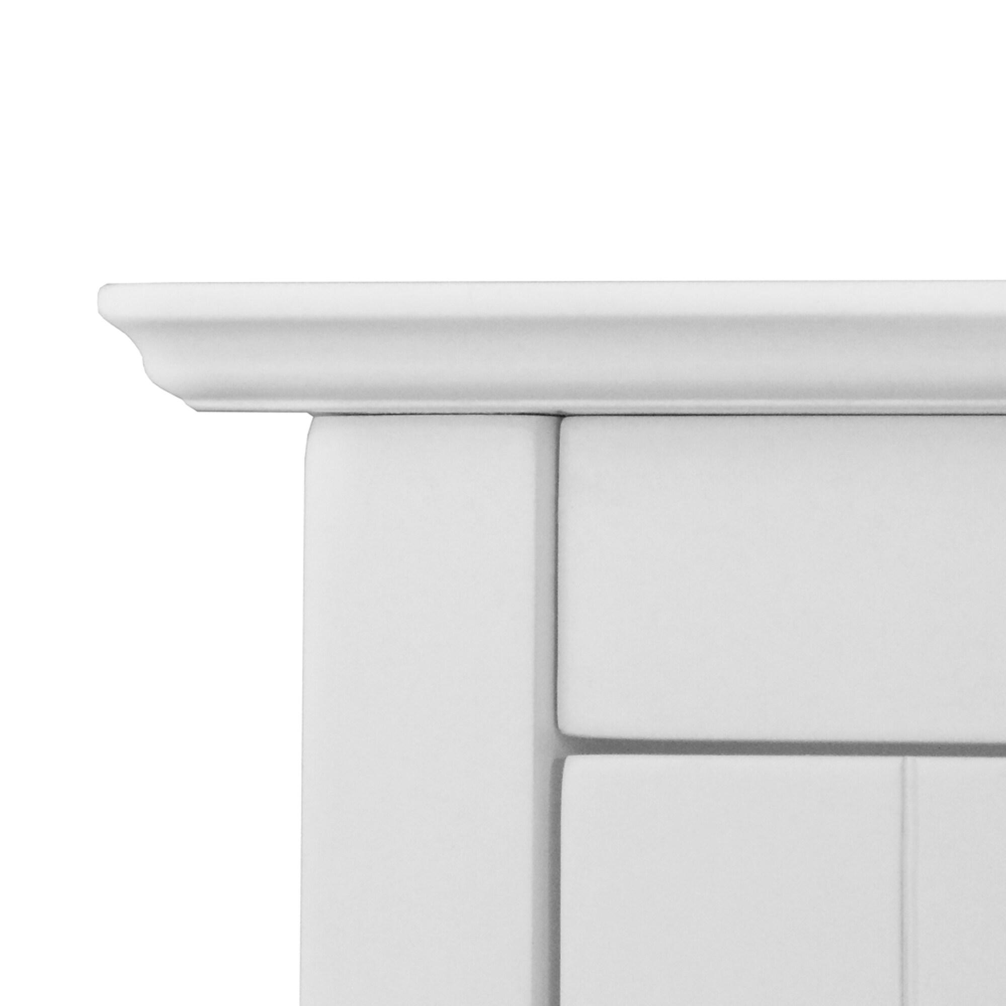 Teamson Home Connor 22.24" x 25" 2-Door Removable Wall Cabinet, White
