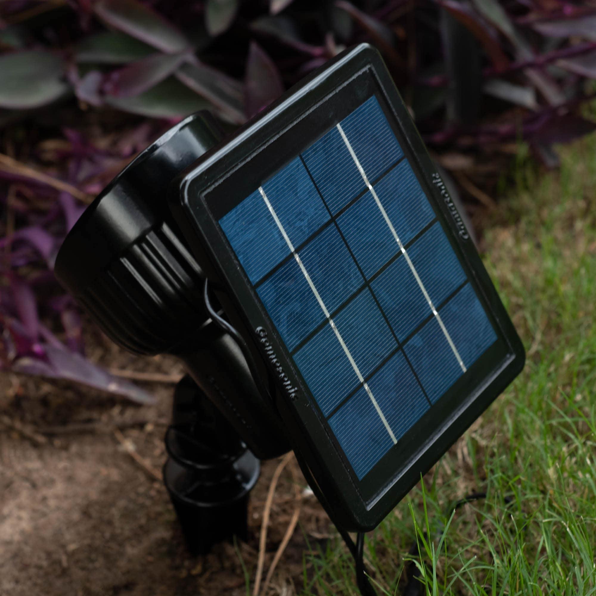 Progressive Black Solar Powered Integrated LED Garden and Landscape Spot Light