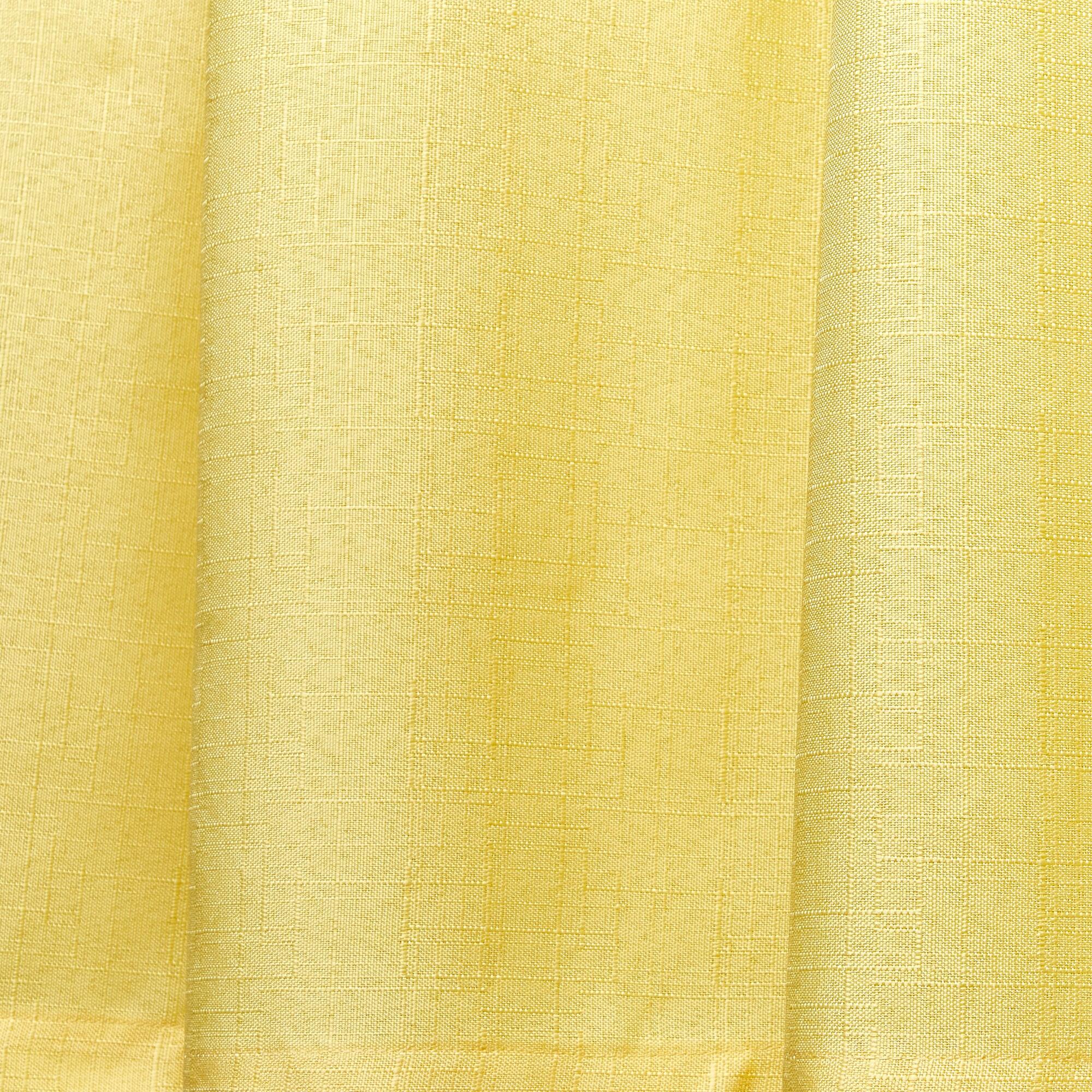18"x54" Loha Light Filtering Window Valance Grommet Yellow - Exclusive Home: Solid Polyester, Machine Washable