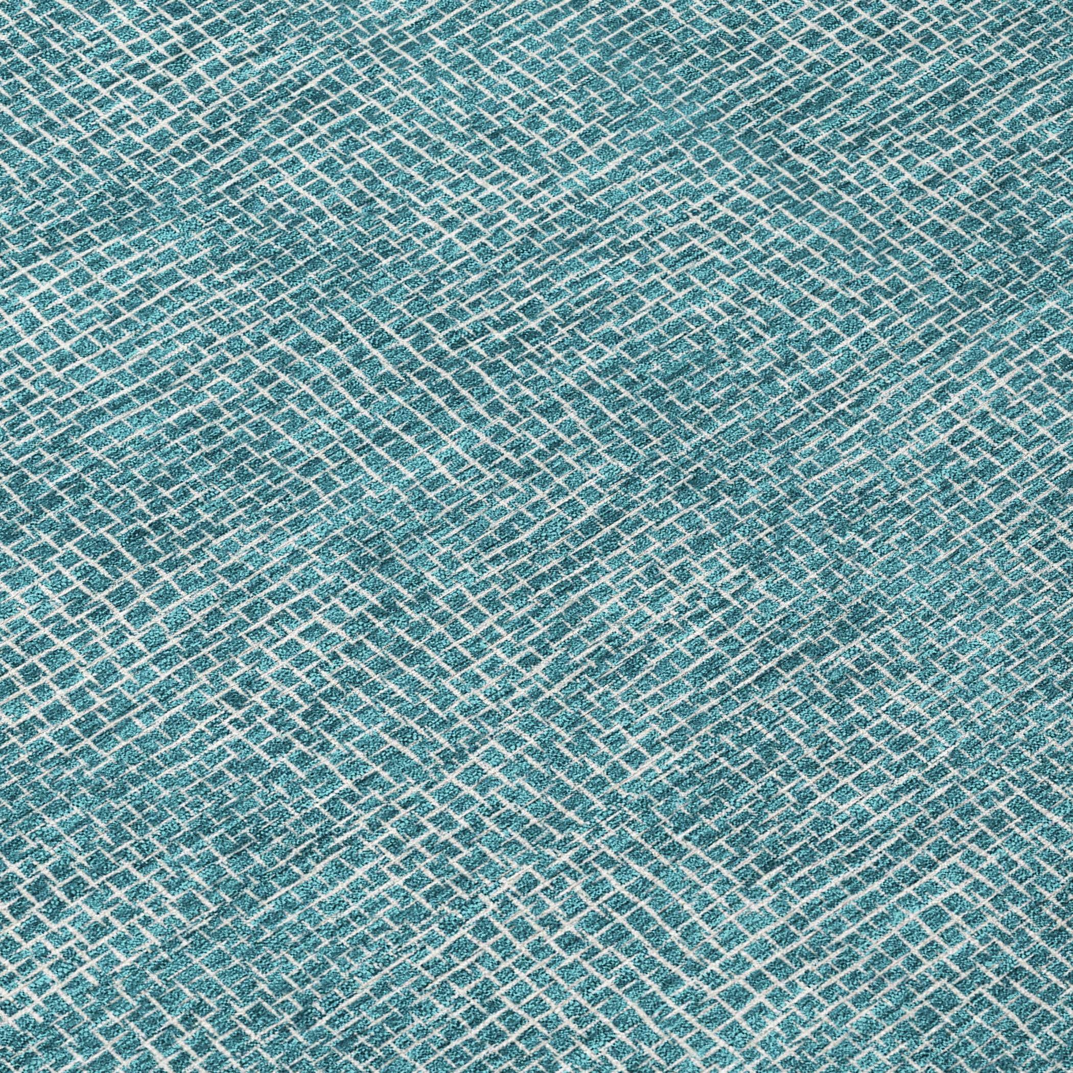 Machine Washable Indoor/Outdoor Chayden ACN1057 Teal Rug