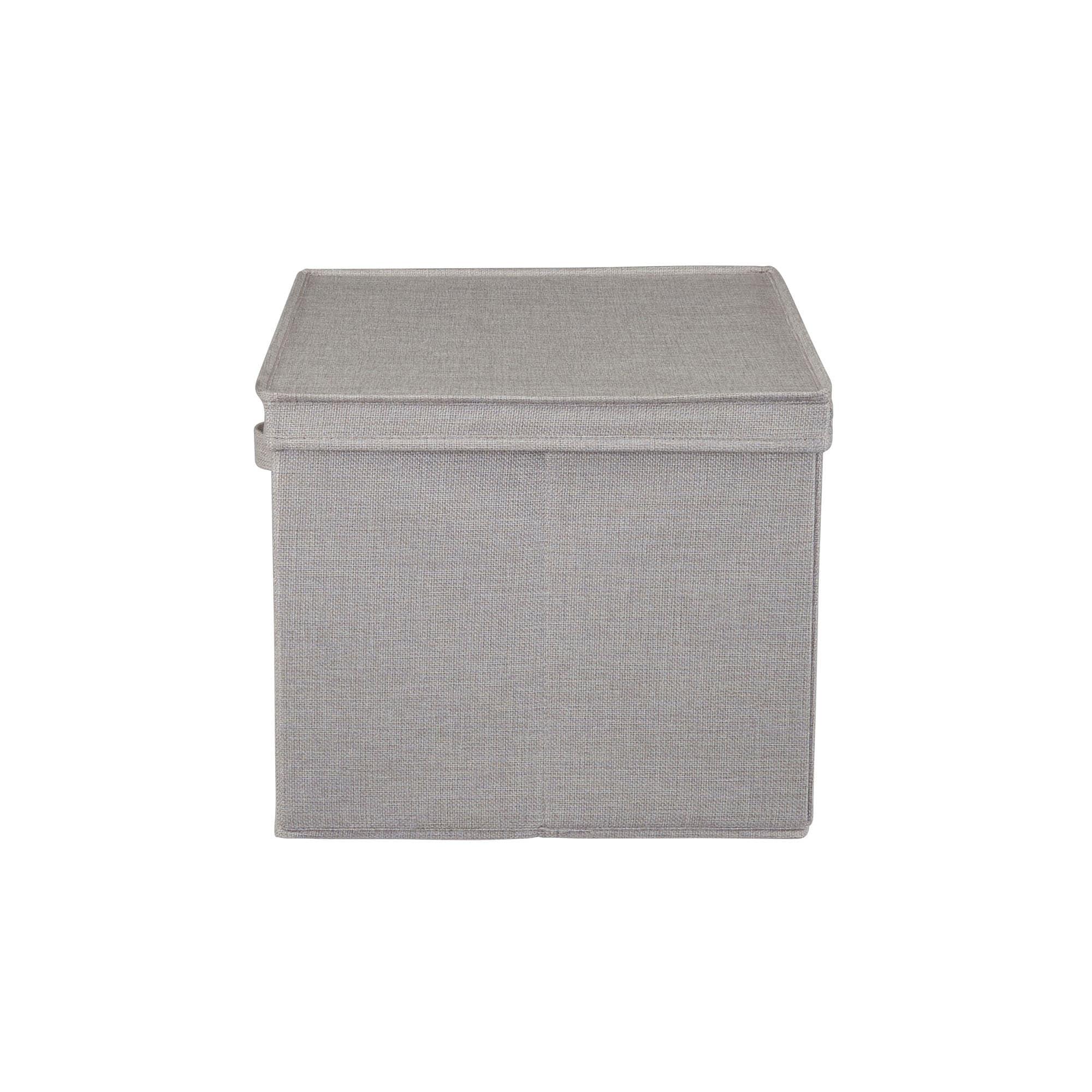 Household Essentials Household Essentials Wide Storage Box Fabric Bin (Set of 2)