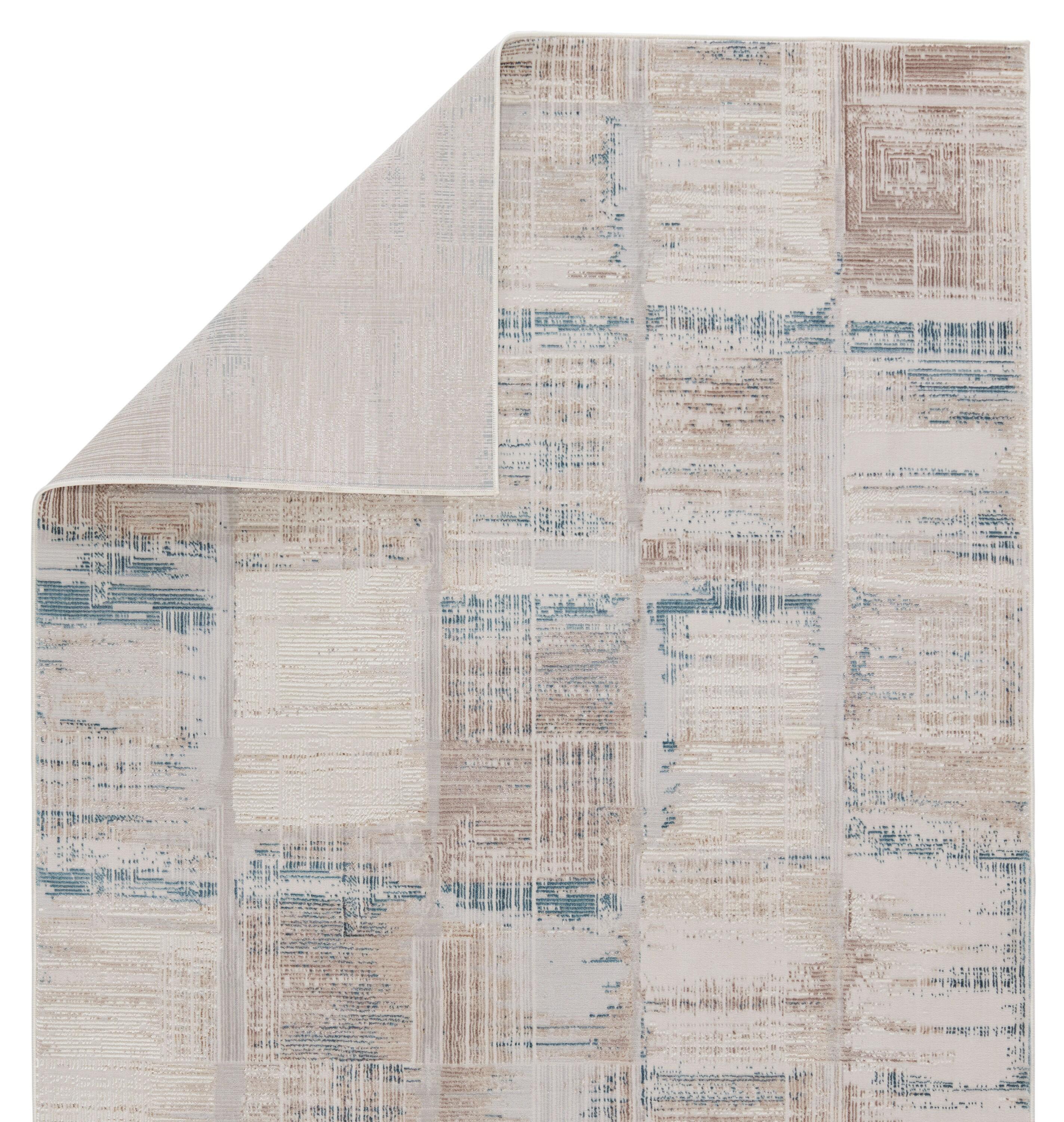 5'x8' Halvard Abstract Area Rug Ivory/Blue - Jaipur Living