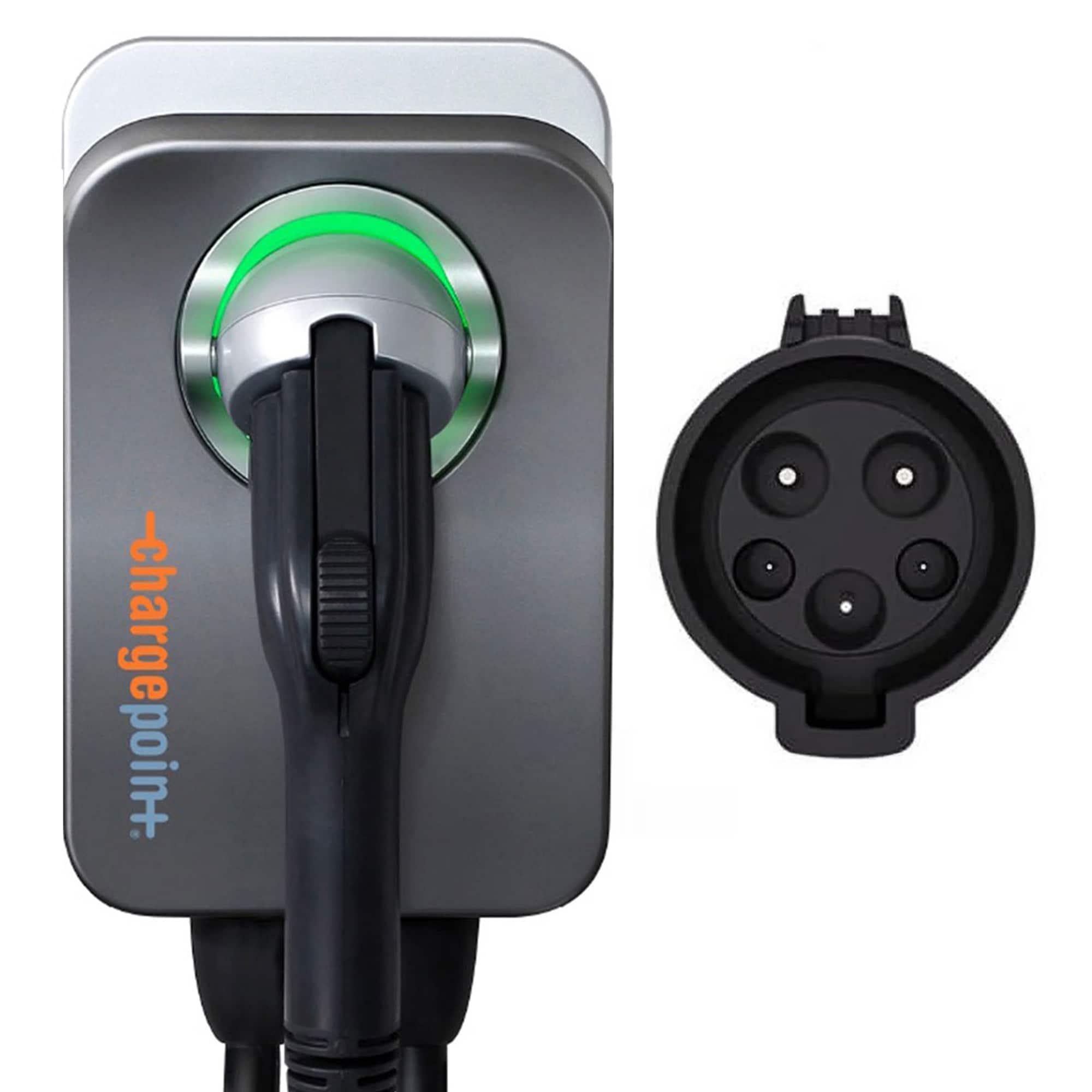 ChargePoint HomeFlex Level 2 EV Charger J1772, Hardwired for Electric Car - Fast Smart Battery Power Charging at Home for Electric Automobile Vehicles