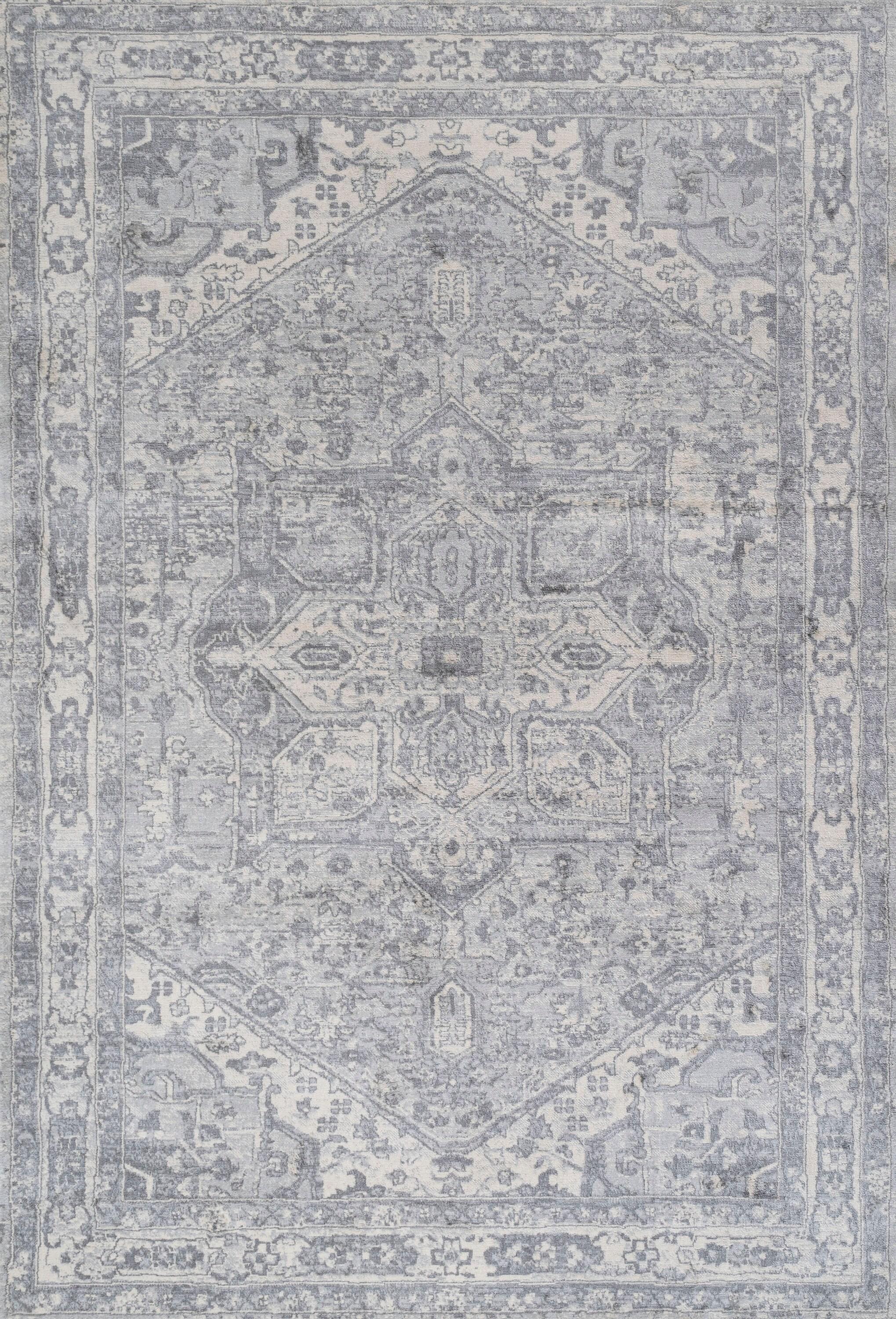 3' X 5' Modern Persian Vintage Medallion Area Rug, Light Gray/Ivory - JONATHAN Y