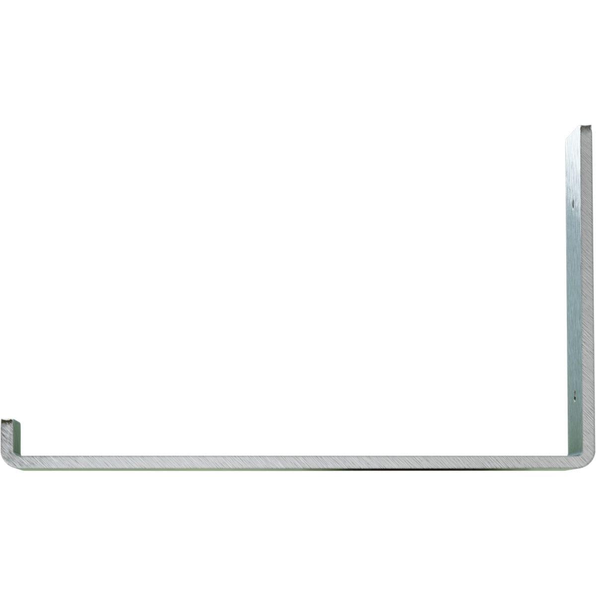 Ekena Millwork 2"W x 12"D x 7"H Steel Hanging Shelf Bracket, Unfinished