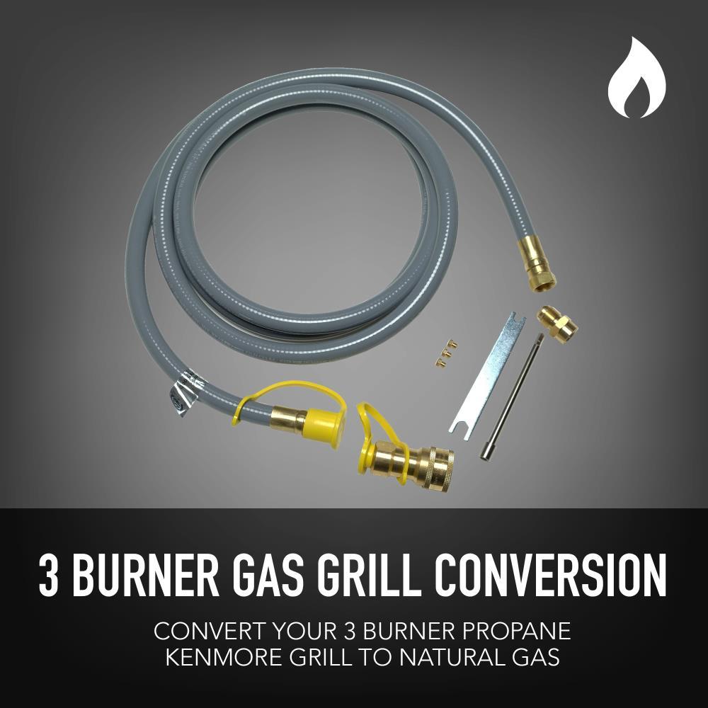 Universal Natural Gas Conversion Kit for 3-Burner Gas Grills