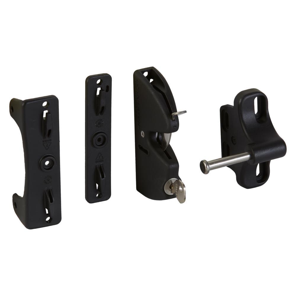 N346-201 Latch Gate Lockable, Black