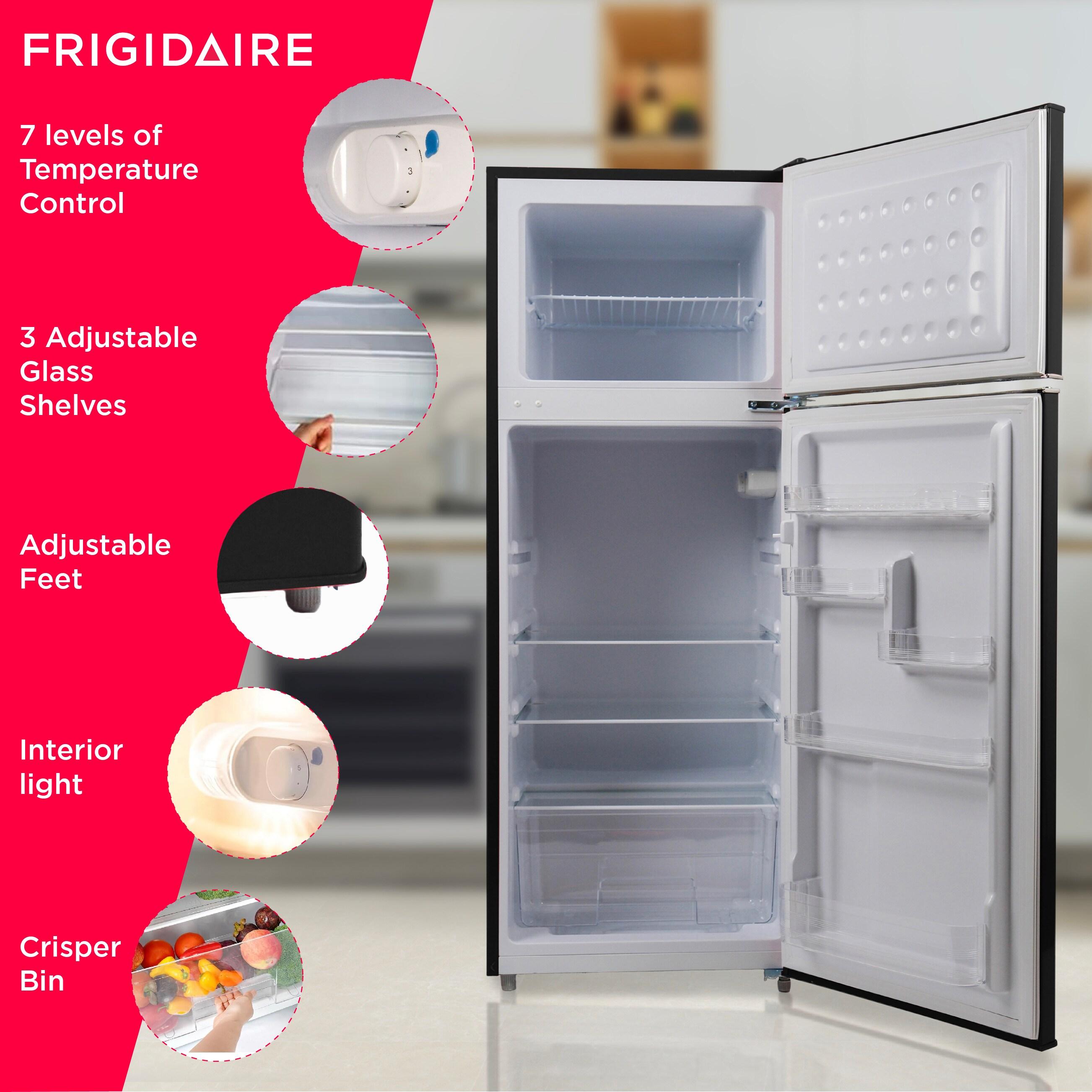 Frigidaire FRIGIDAIRE 7.5 Cu. Ft. Capacity Retro Fridge Freezer Combo, Apartment Size