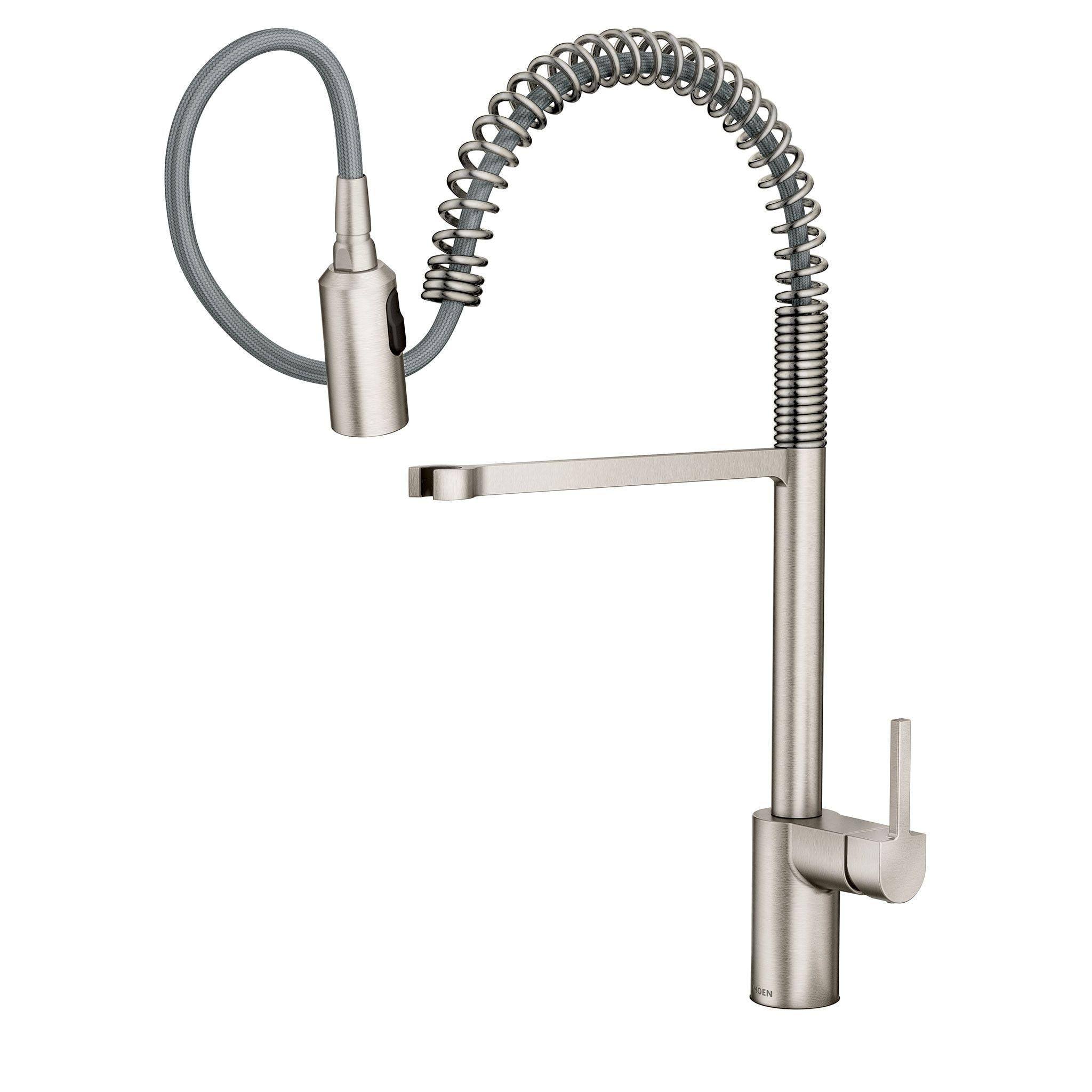 Moen Align Spot Resist Stainless One-Handle Pre-Rinse Spring Pulldown Kitchen Faucet