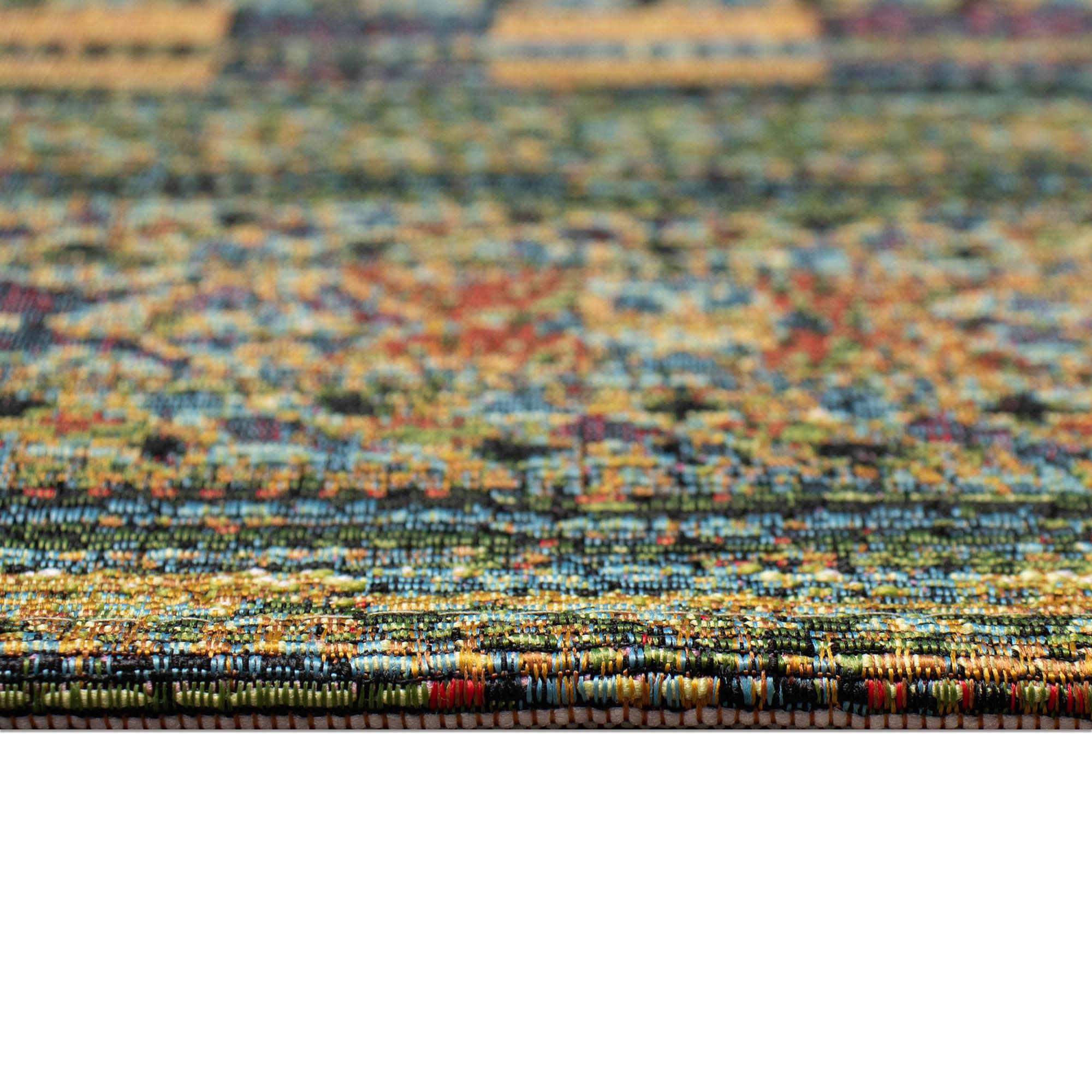 Liora Manne Marina Stripe Indoor/Outdoor Rug Green 6'6" x 9'4"