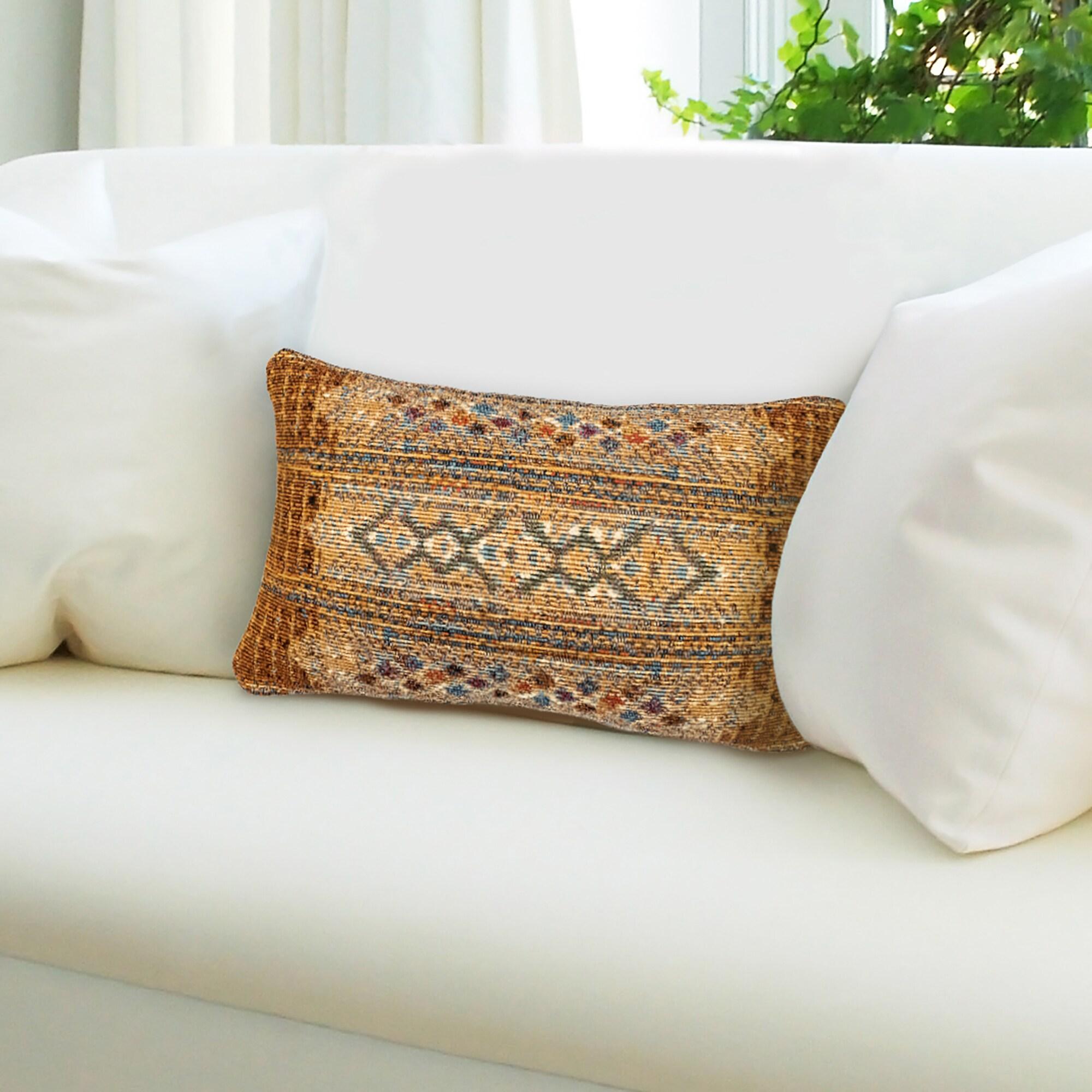 Geometric Indoor/Outdoor Throw Pillow