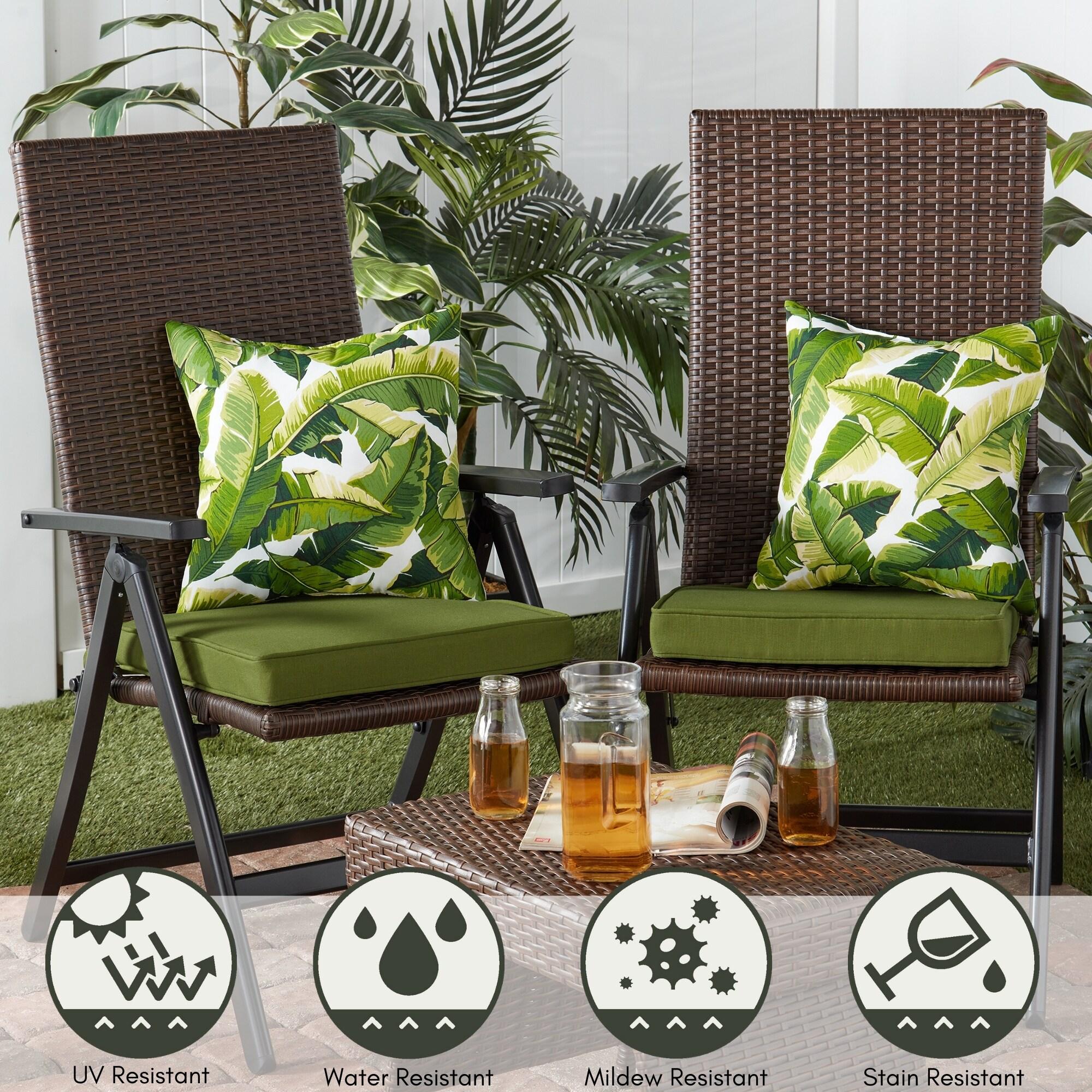 Indoor/Outdoor Reversible Throw Pillow