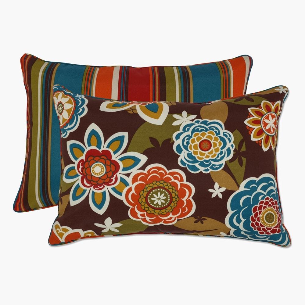 Indoor/Outdoor Reversible Throw Pillow (Set of 2)