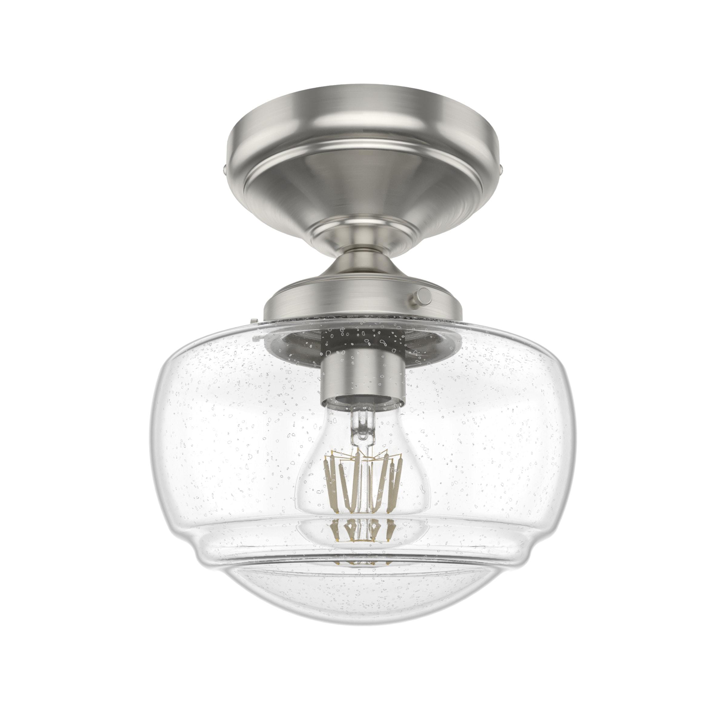 Hunter Fan Hunter Saddle Creek 1 Light Mini Flush Mount Ceiling Light Fixture