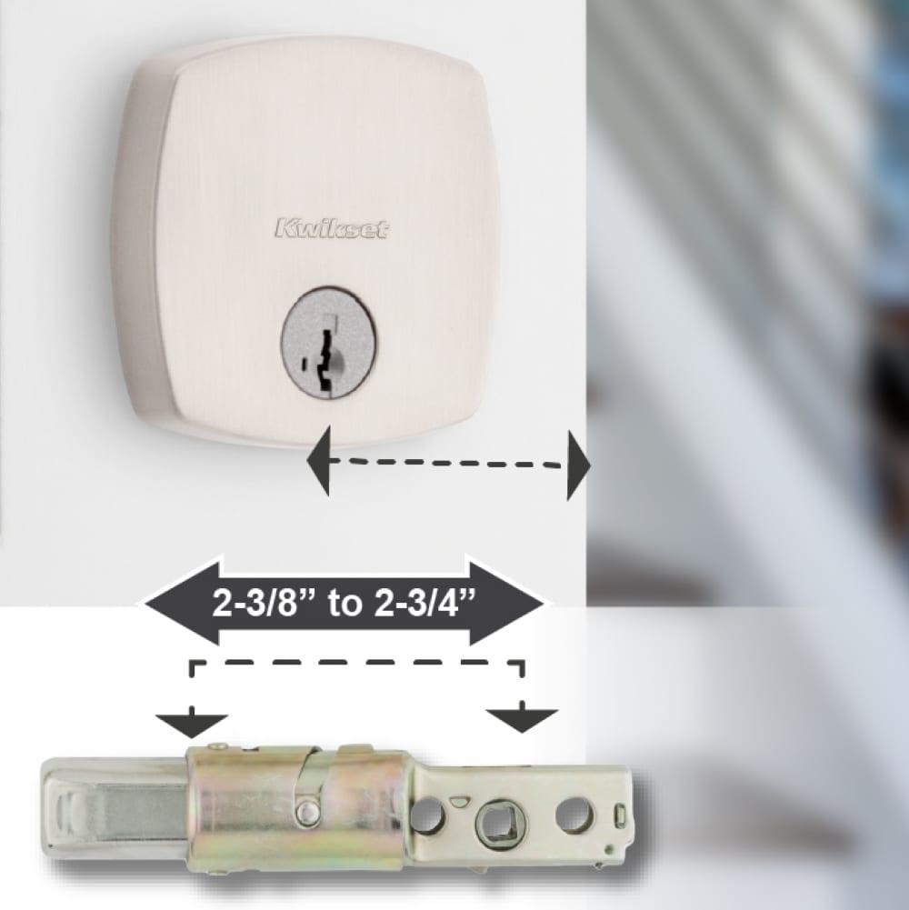 Midtown Interior Knob With Deadbolt Reversible Entry Set