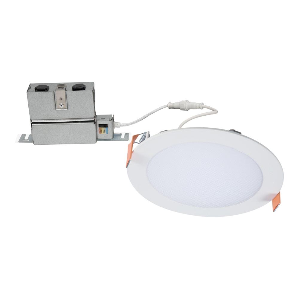 White Aluminum 6-Inch LED Recessed Light with Selectable CCT