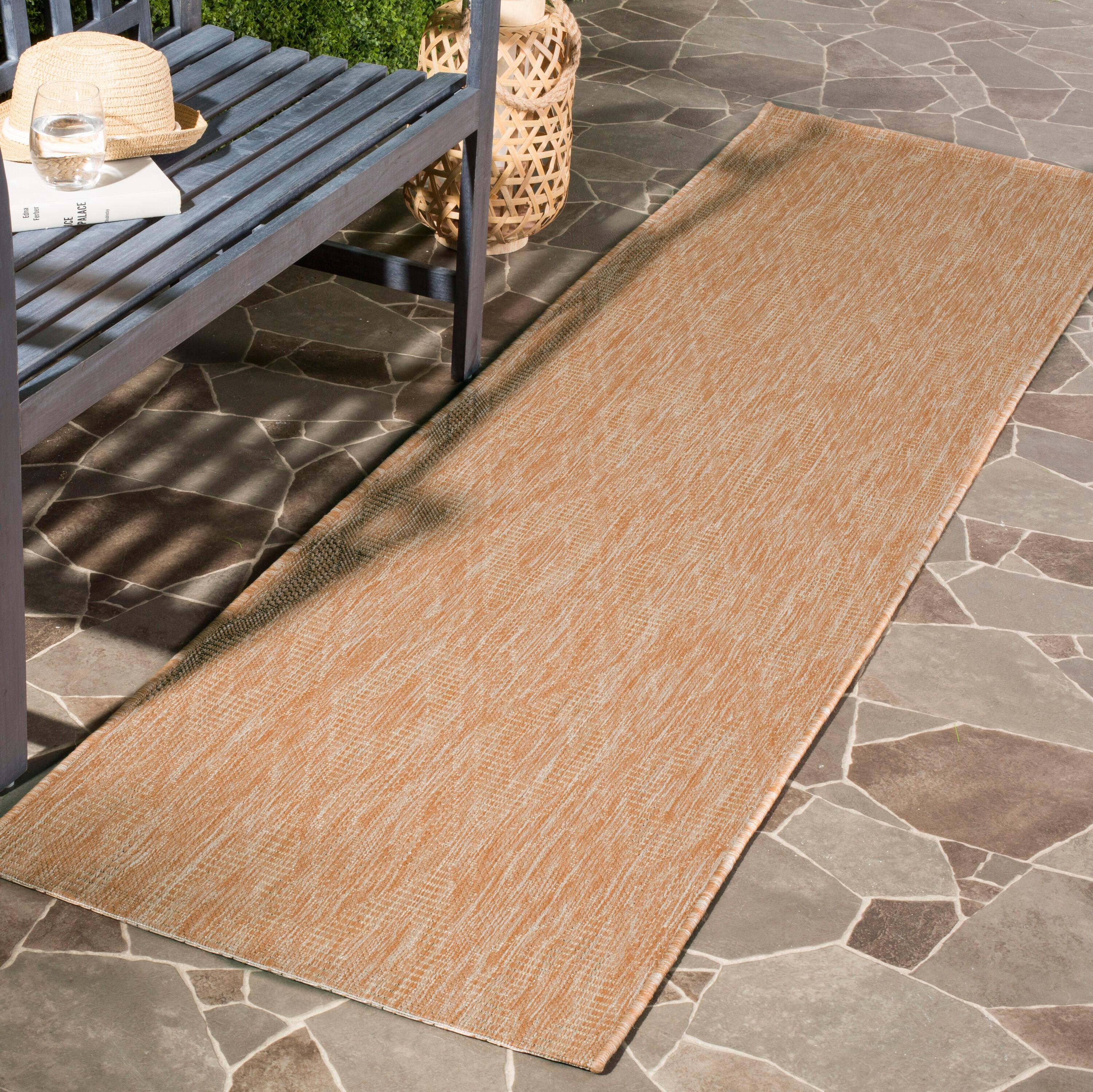 Courtyard CY8522 Power Loomed Indoor and Outdoor Runner Rug - Natural/Natural - 2'3"x14' - Safavieh